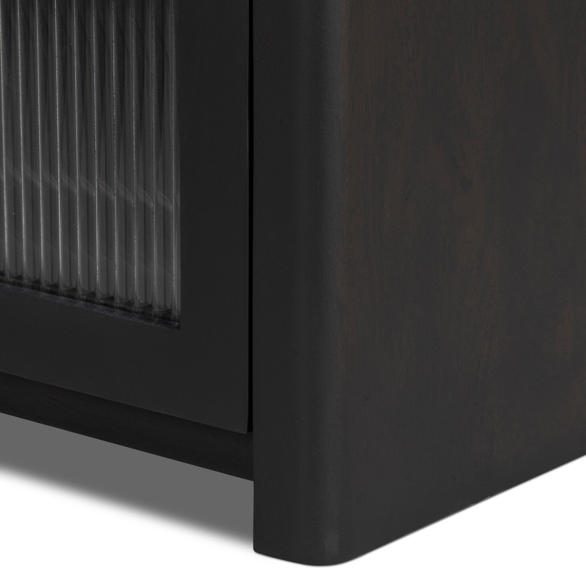 Four Hands Santiago Smoked Black Mango Bar Cabinet detail view 3