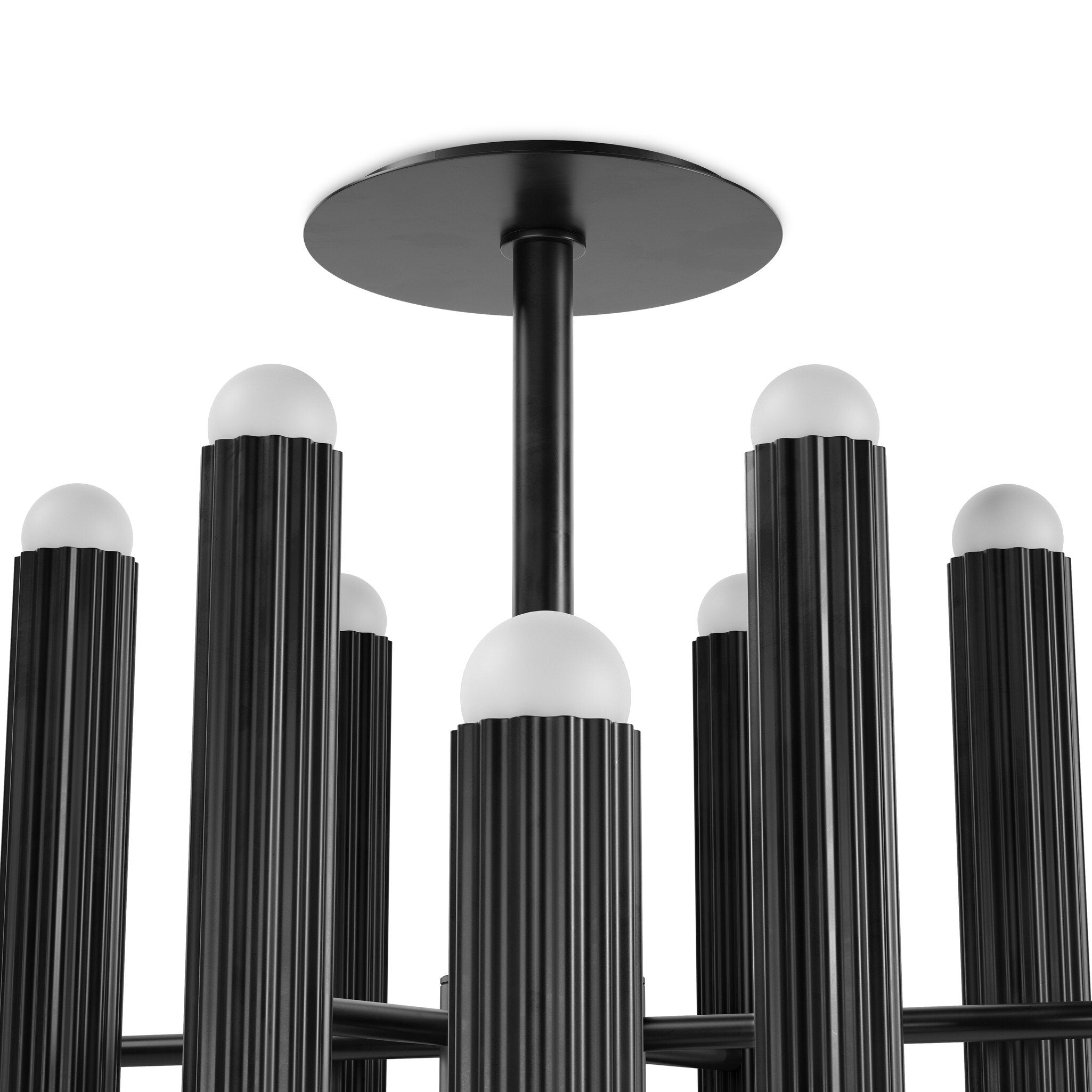 Four Hands Vesta Black Gunmetal Chandelier detail view 3