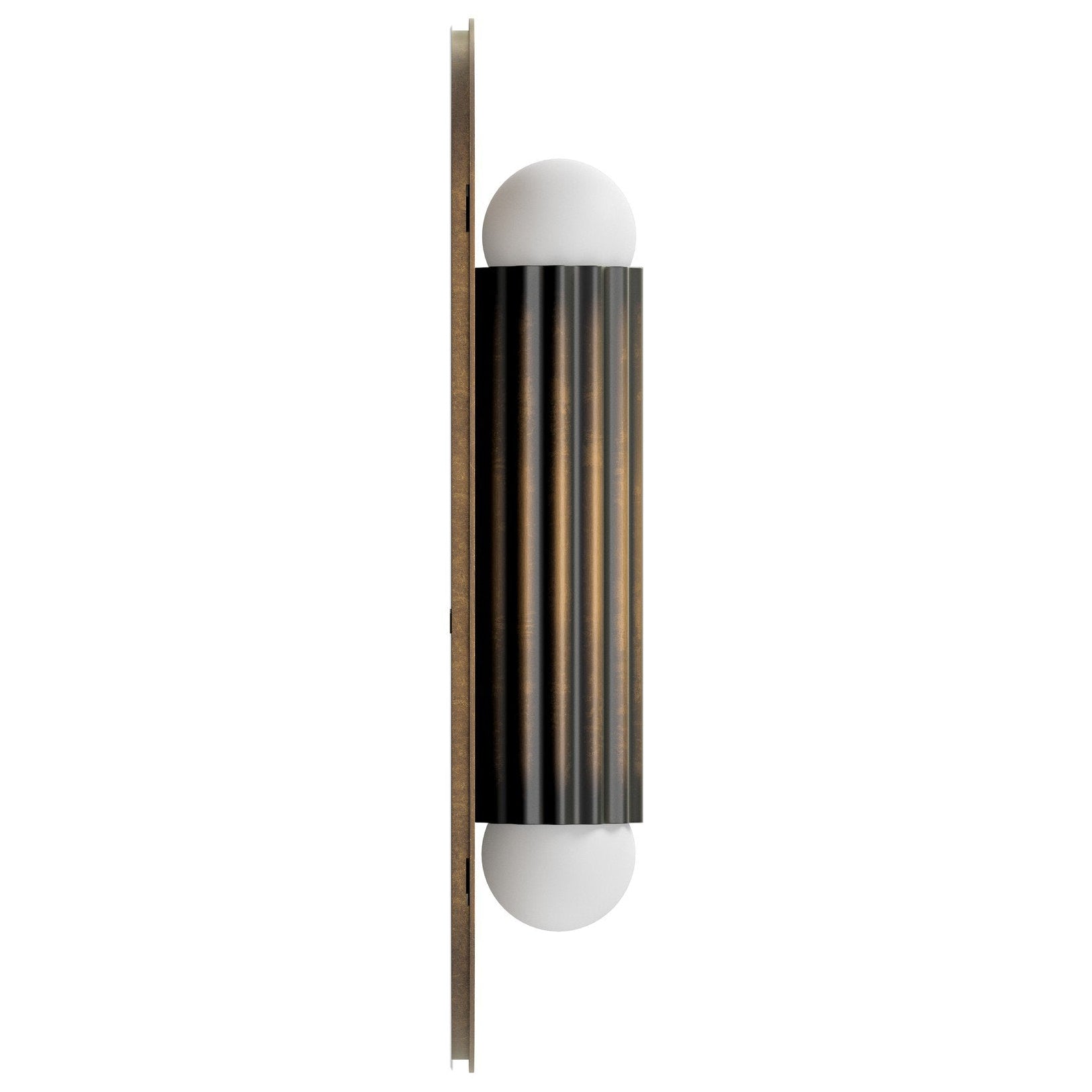Four Hands Vesta Heritage Bronze Brass Wall Sconce side view