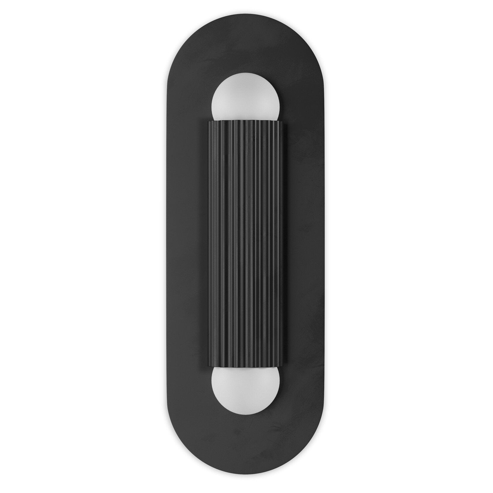 Four Hands Vesta Black Gunmetal Wall Sconce front view