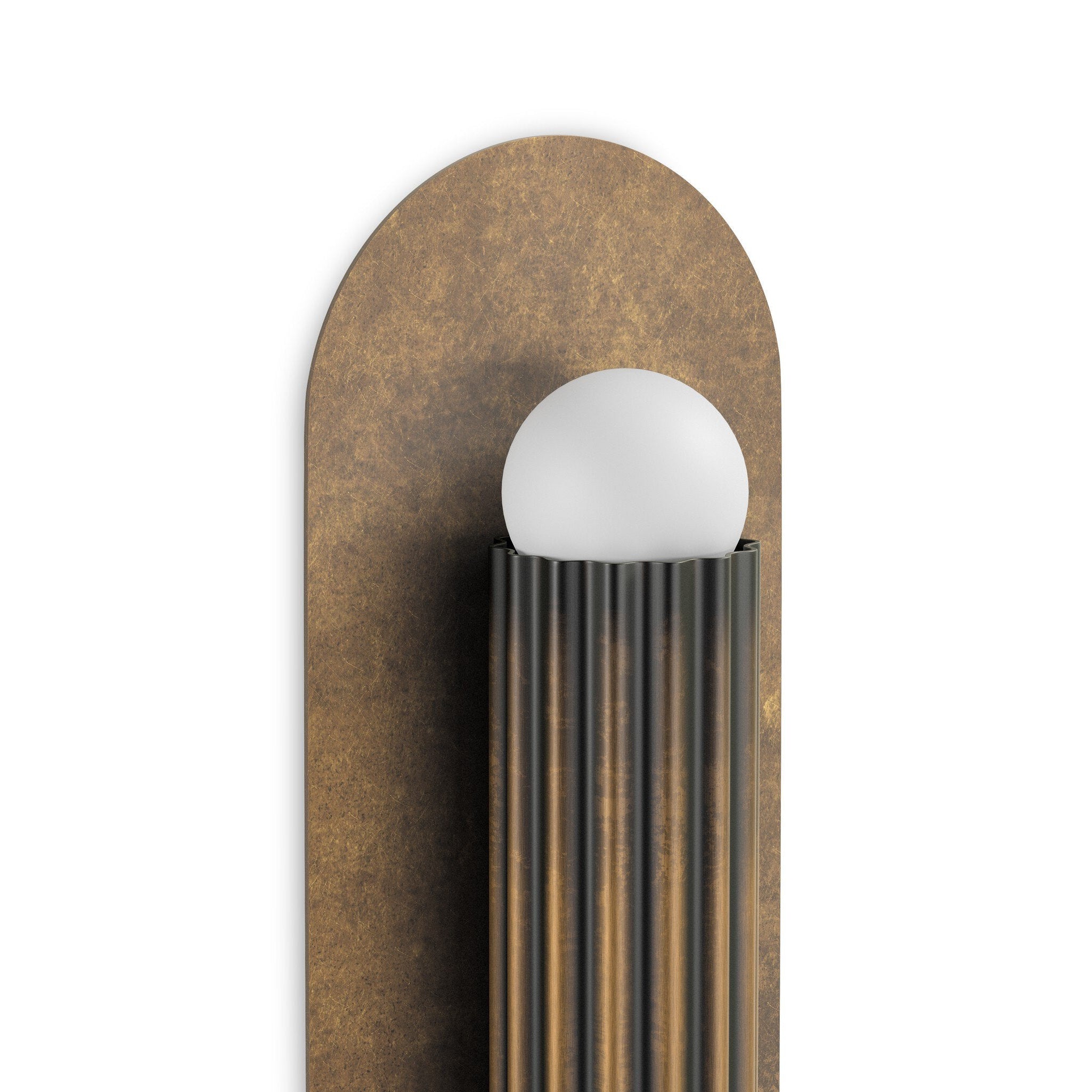 Four Hands Vesta Heritage Bronze Brass Wall Sconce detail view