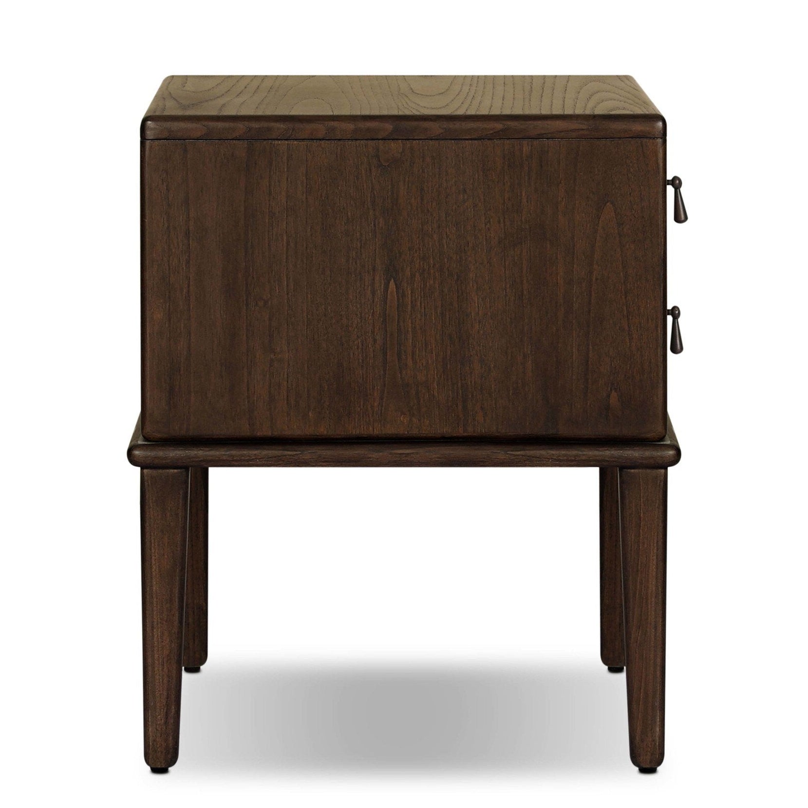 Four Hands Zaria Dark Brown Sungkai Nightstand side view