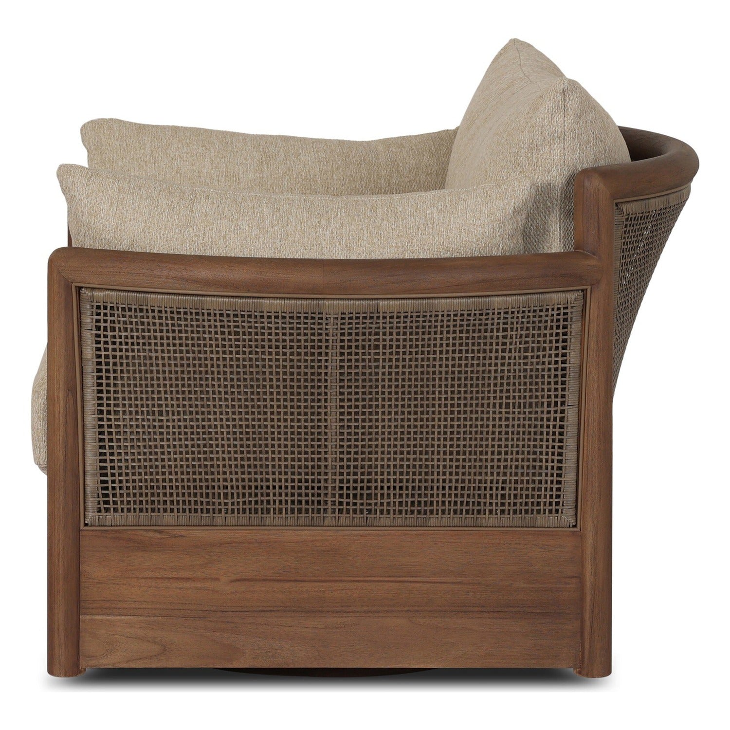 Four Hands Barbosa Concha Beige Outdoor Swivel Chair
