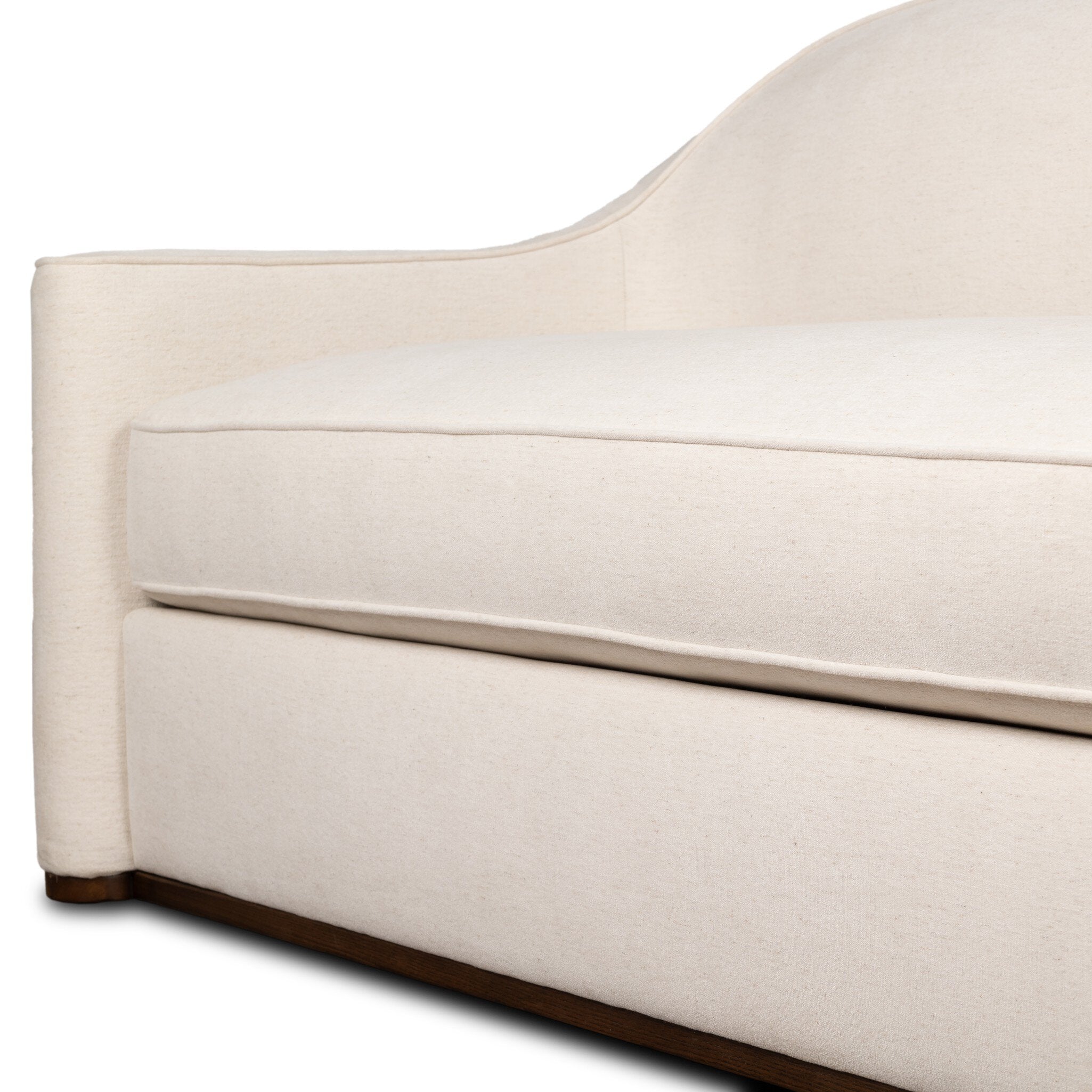 Four Hands Chella Laughlin Bone Sofa — edge and joinery detail