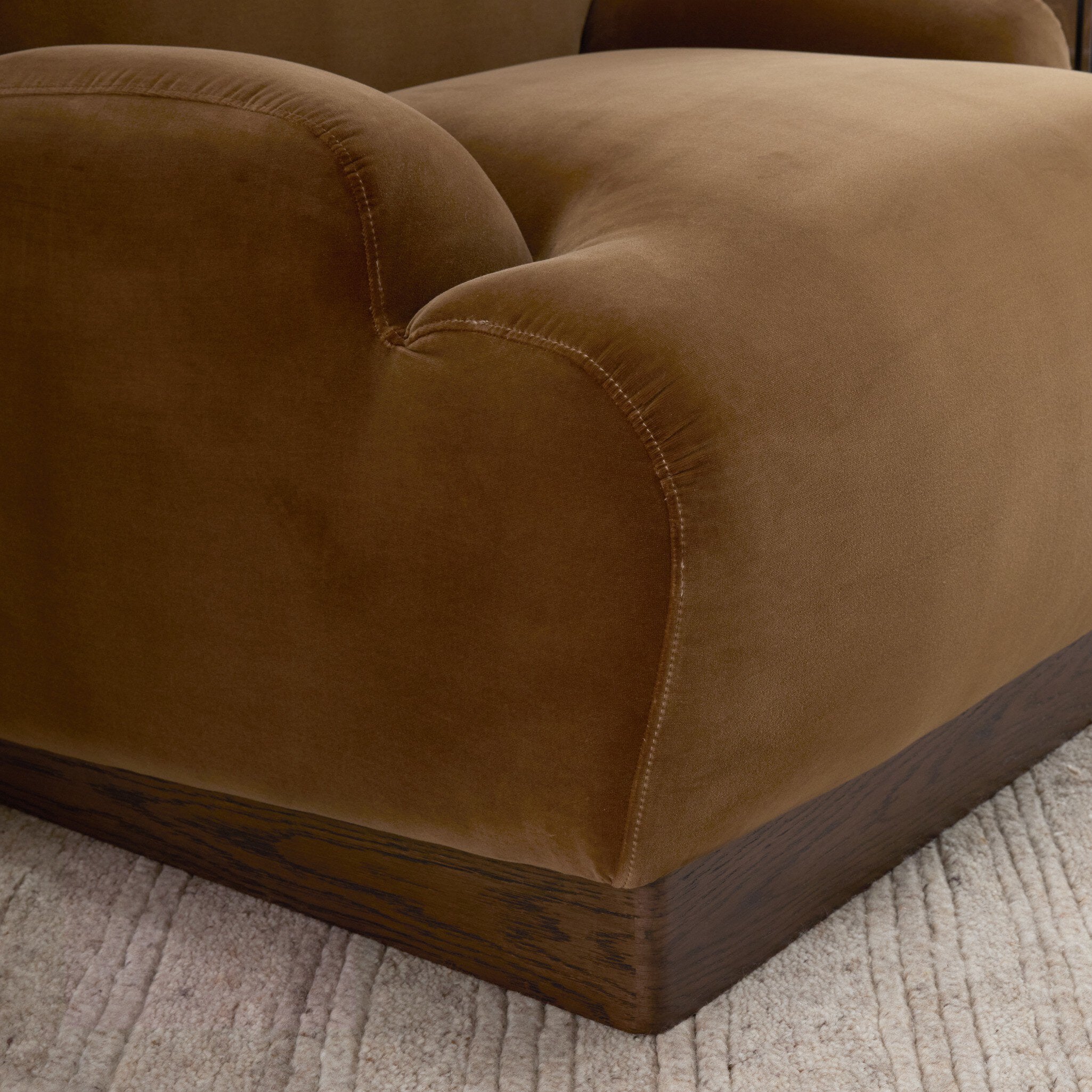 Four Hands Samos Surrey Ochre Chair — material and finish detail