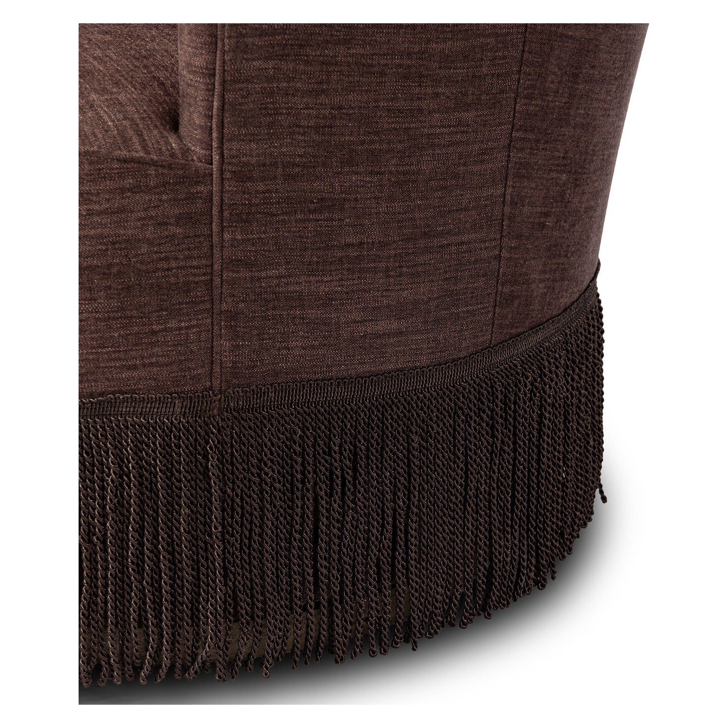 Four Hands Aurora Laughlin Plum Fringe Swivel Chair