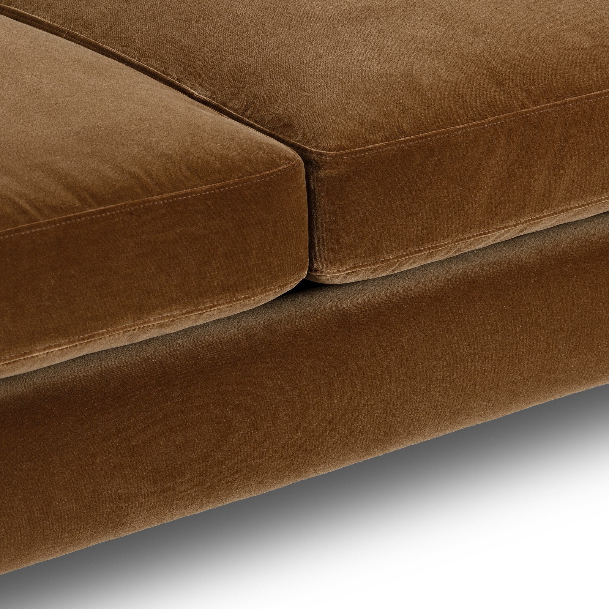 Four Hands Katya Surrey Ochre 80in Sofa — finish detail