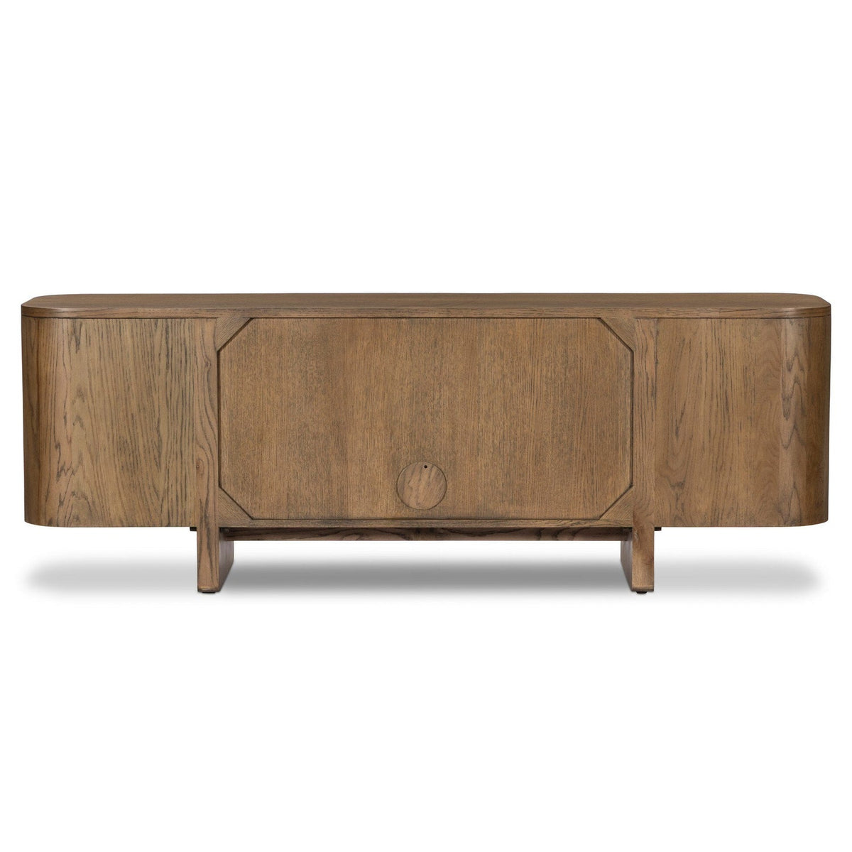 Four Hands Elle Tawny Oak 4 Door Media Console — back view