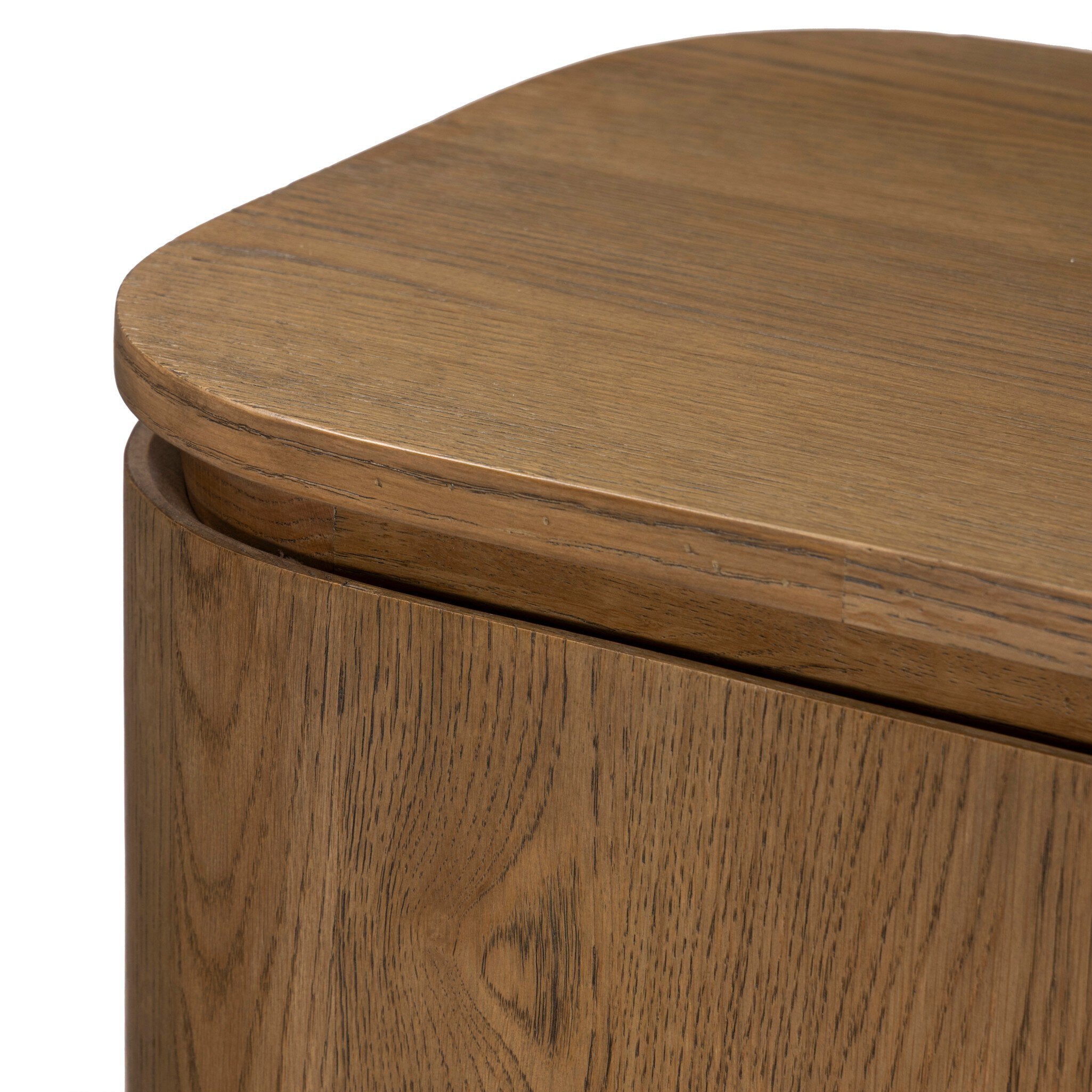 Four Hands Elle Tawny Oak 4 Door Media Console — material and finish detail