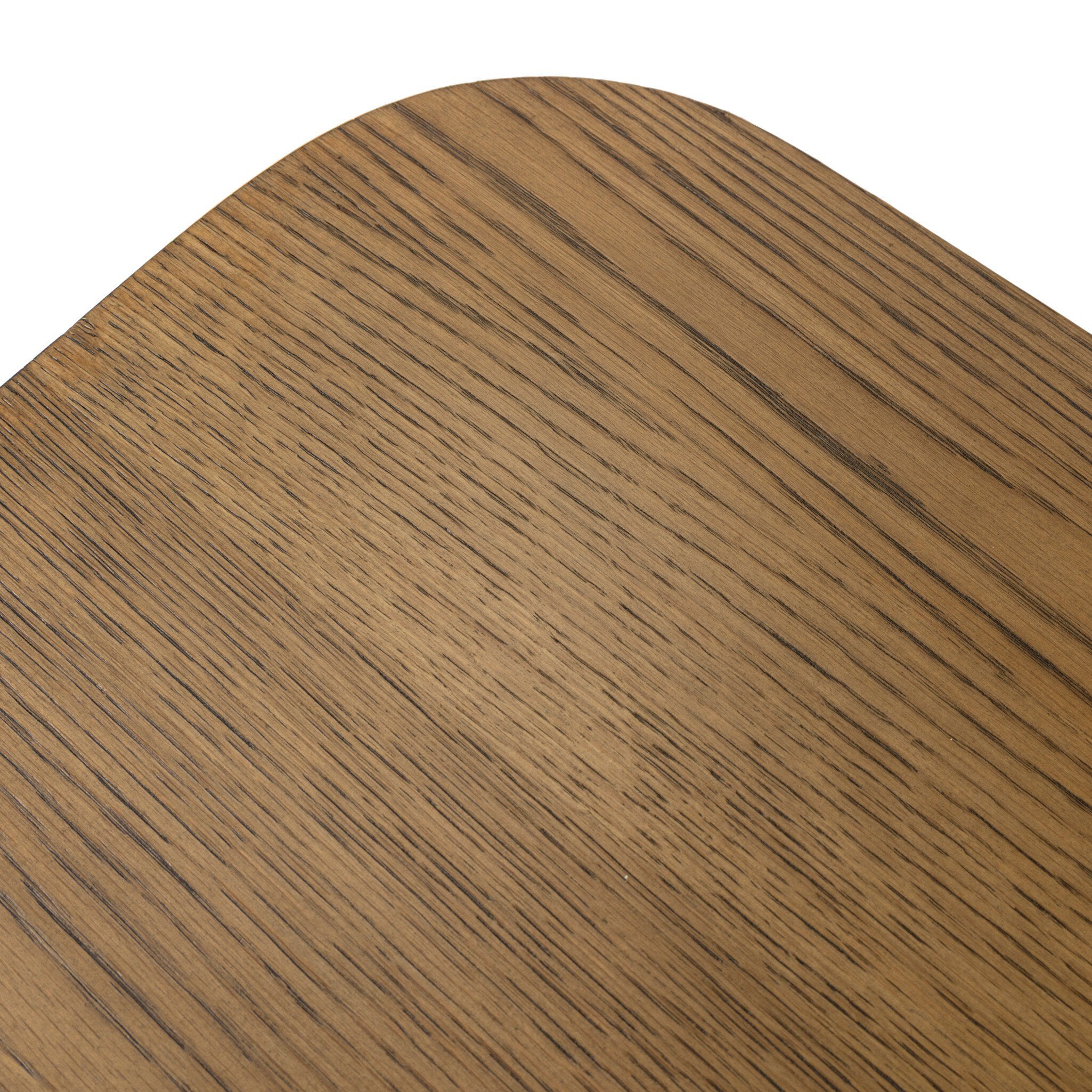 Four Hands Elle Tawny Oak 4 Door Media Console — close-up of the surface