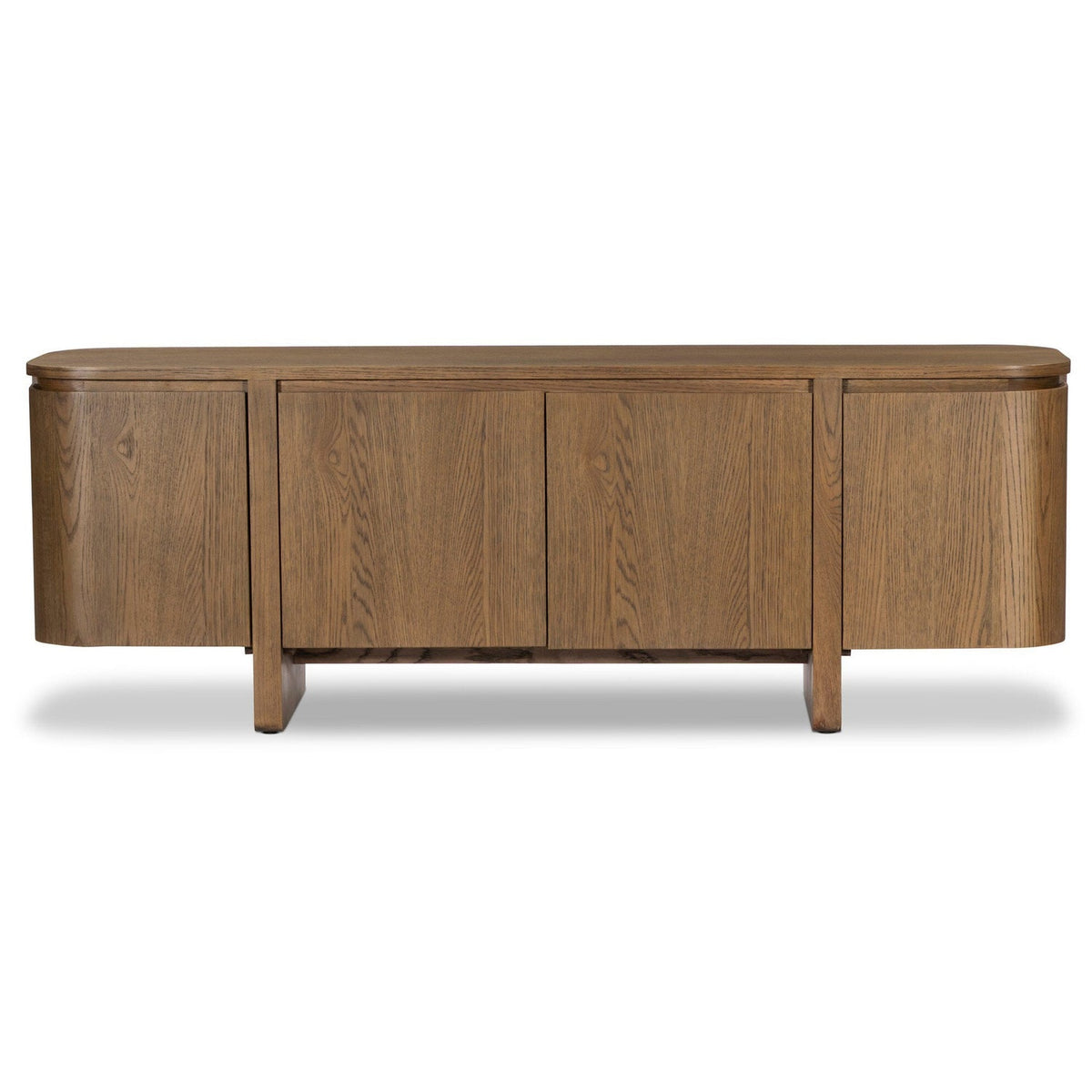 Four Hands Elle Tawny Oak 4 Door Media Console — front view