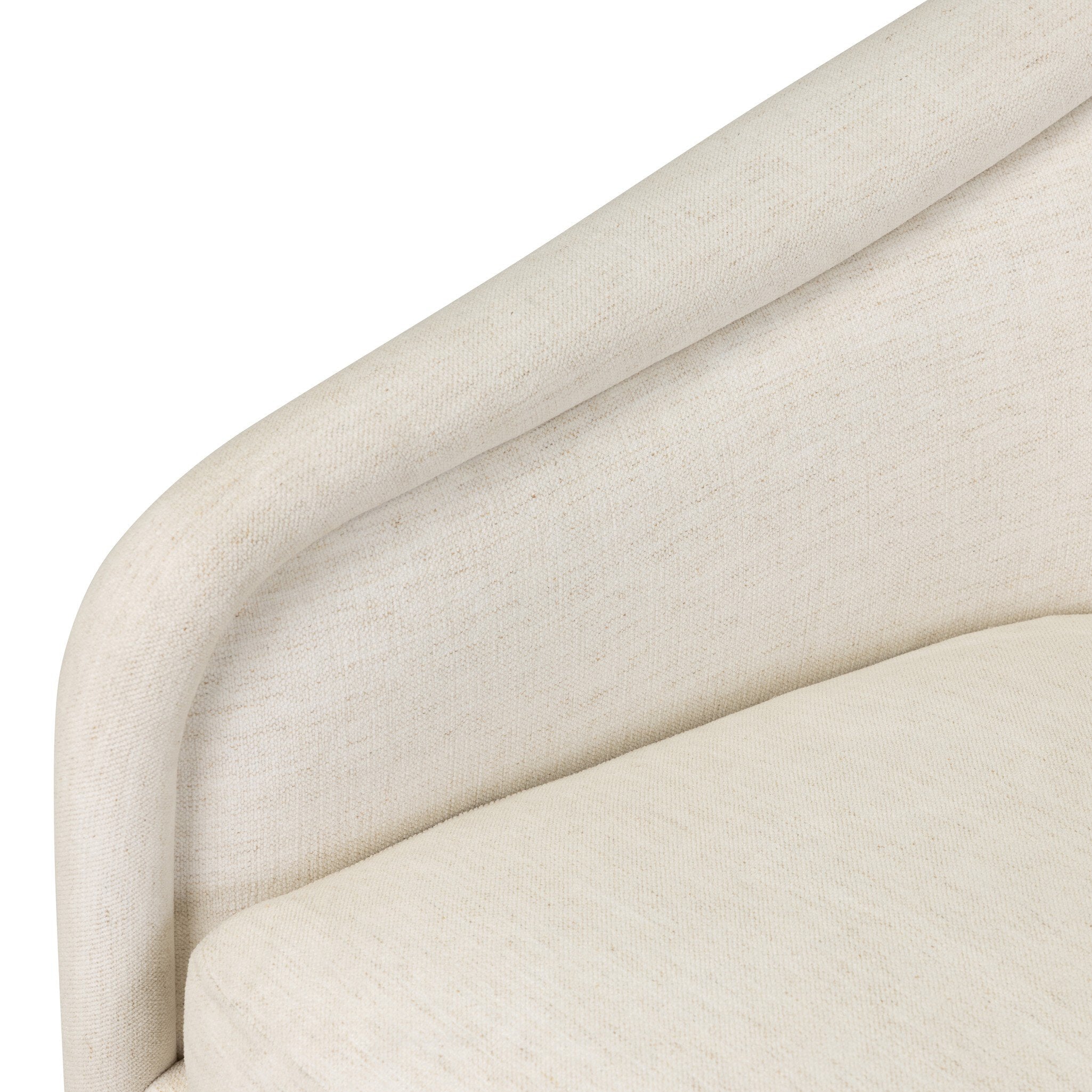 Four Hands Blaire Snow Swivel Glider — finish and texture