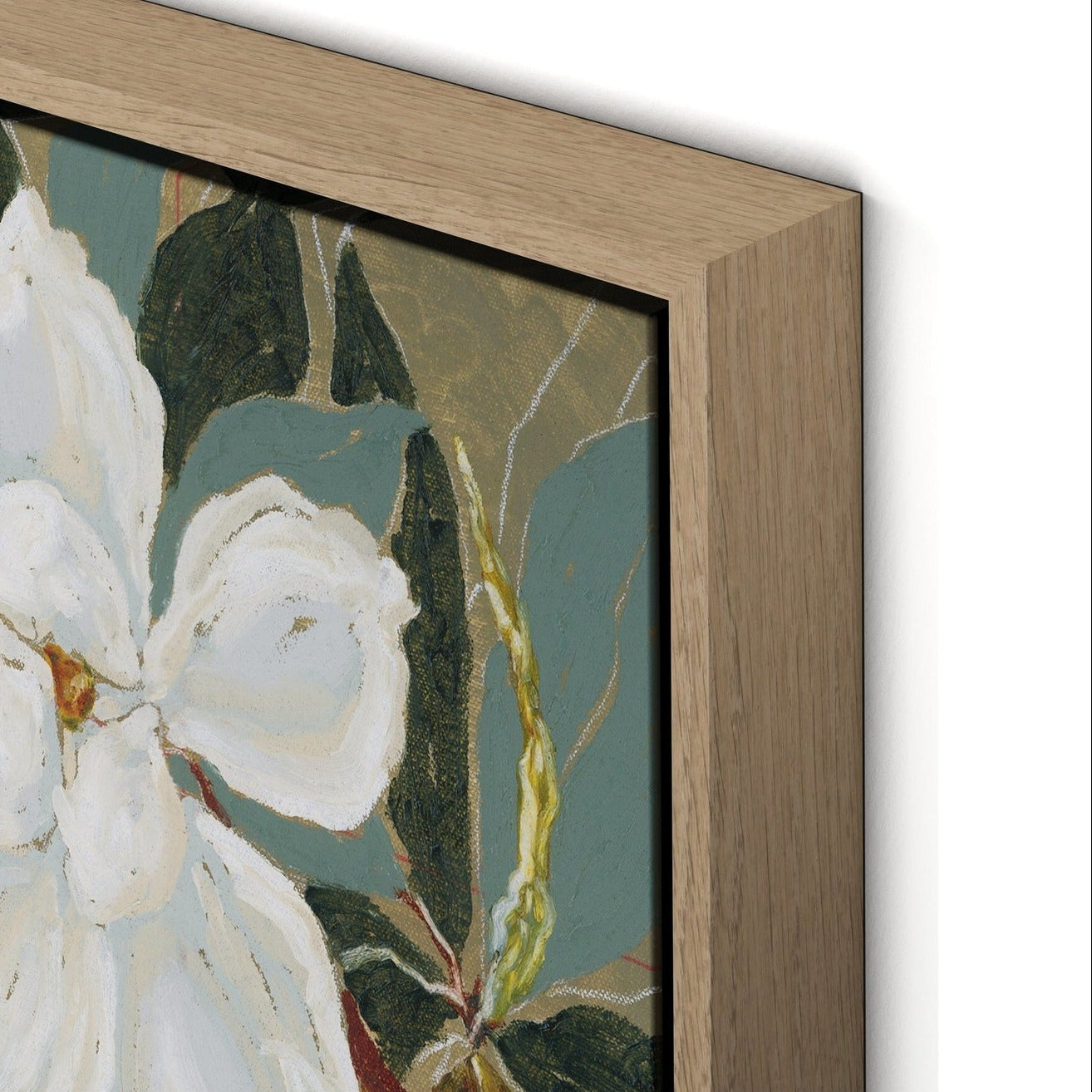 Four Hands x Laurel-Dawn Latshaw Magnolia V Grain White Framed Art