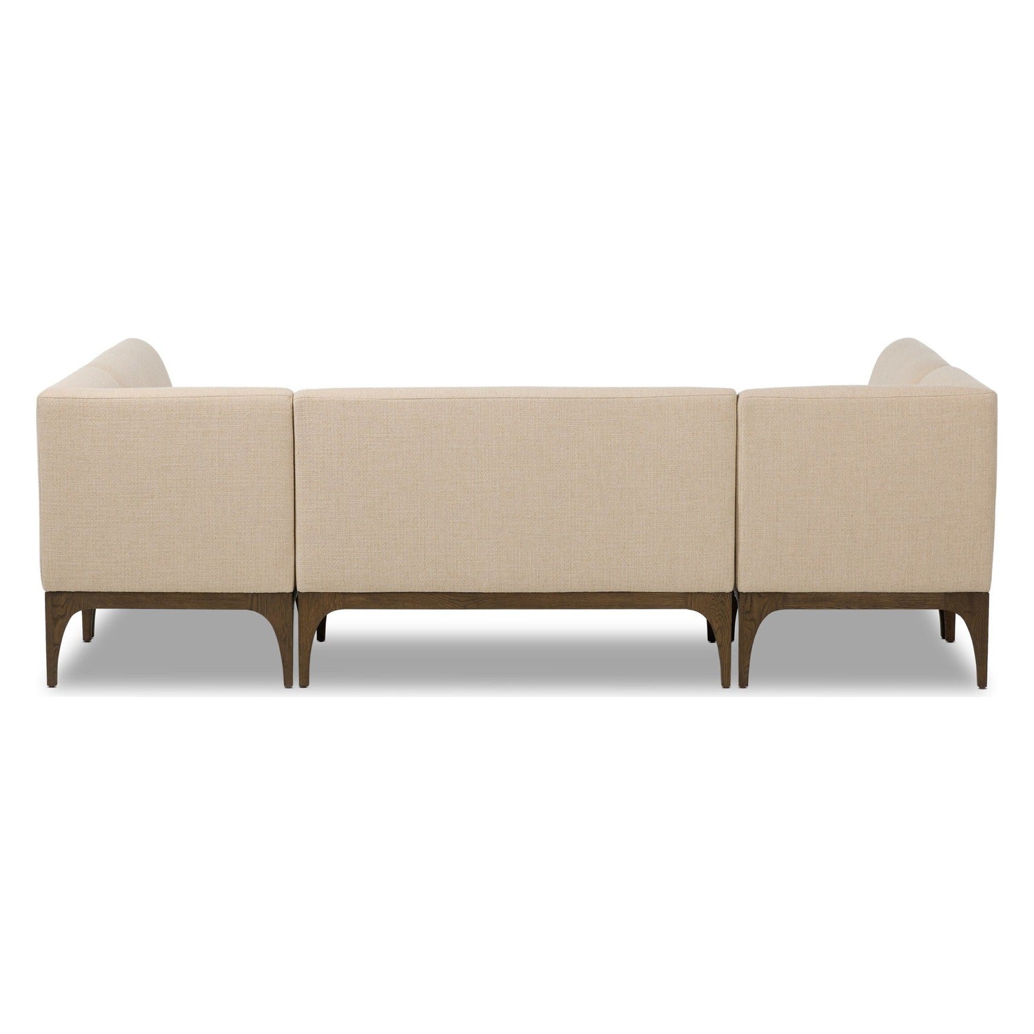 Four Hands Ellington Irving Taupe 105in U-Shape Dining Banquette
