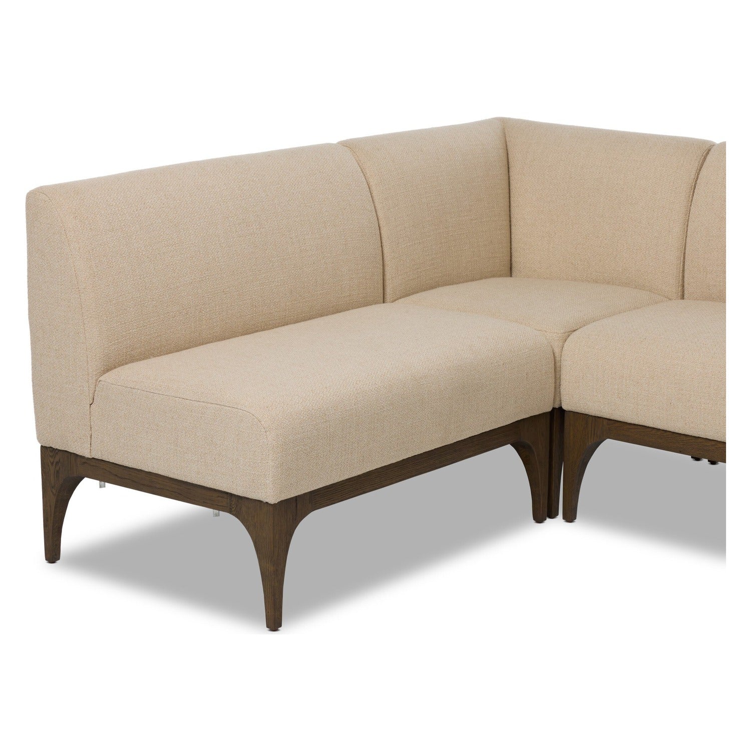 Four Hands Ellington Irving Taupe 105in U-Shape Dining Banquette