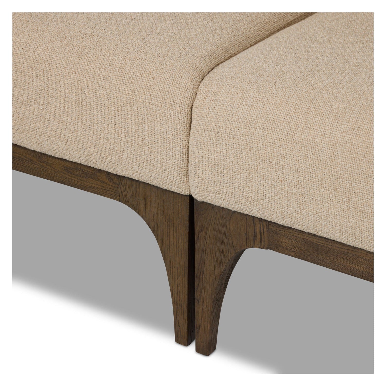 Four Hands Ellington Irving Taupe 105in U-Shape Dining Banquette