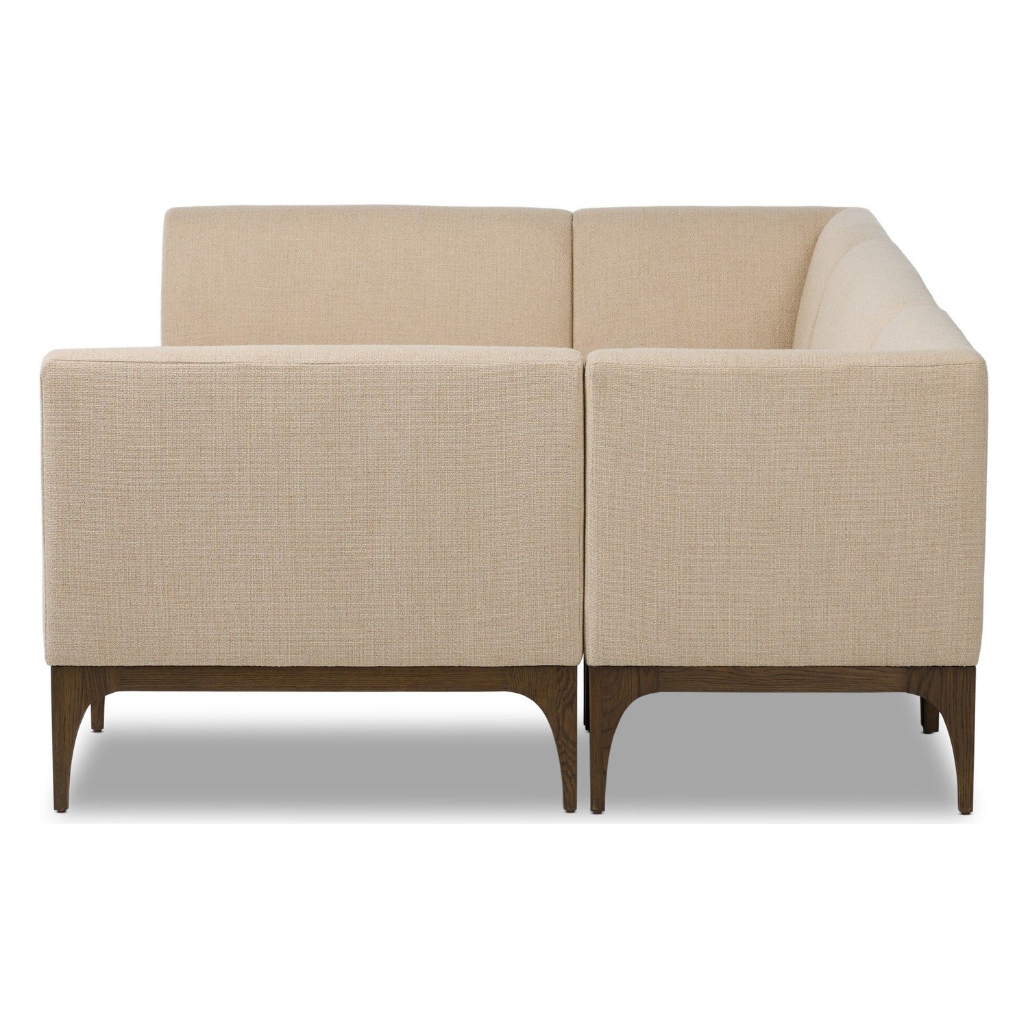 Four Hands Ellington Irving Taupe 105in U-Shape Dining Banquette