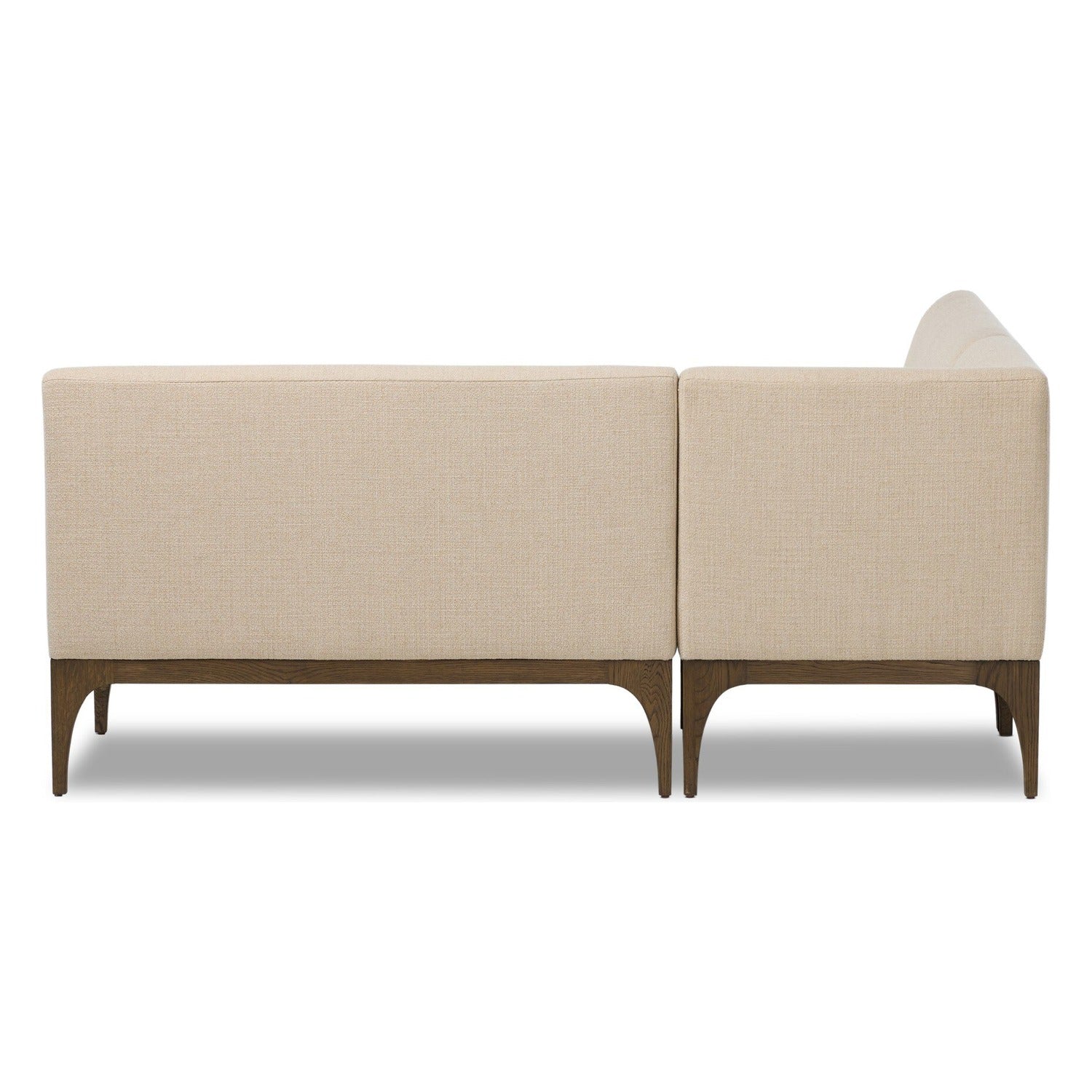Four Hands Ellington Irving Taupe 77in L-Shape Dining Banquette