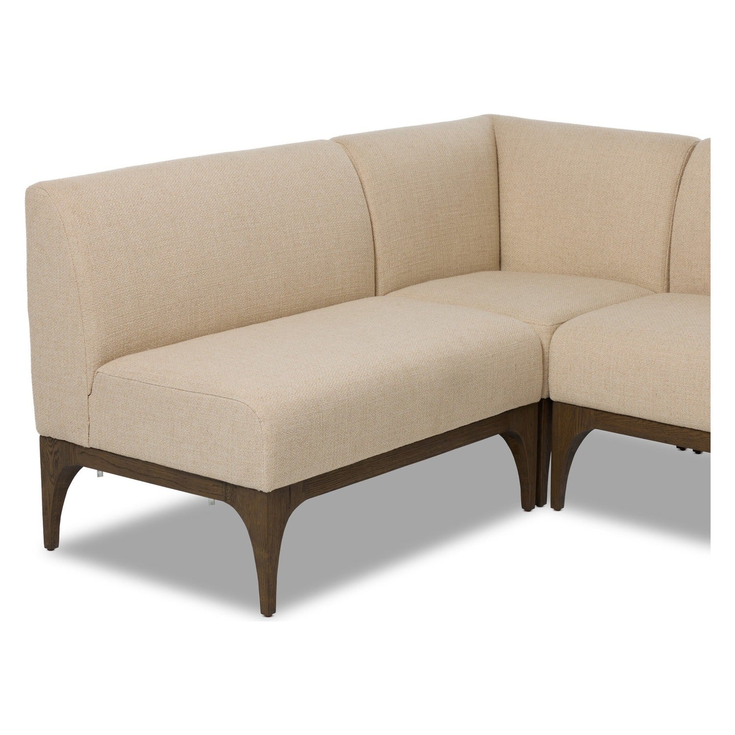 Four Hands Ellington Irving Taupe 100in L-Shape Dining Banquette