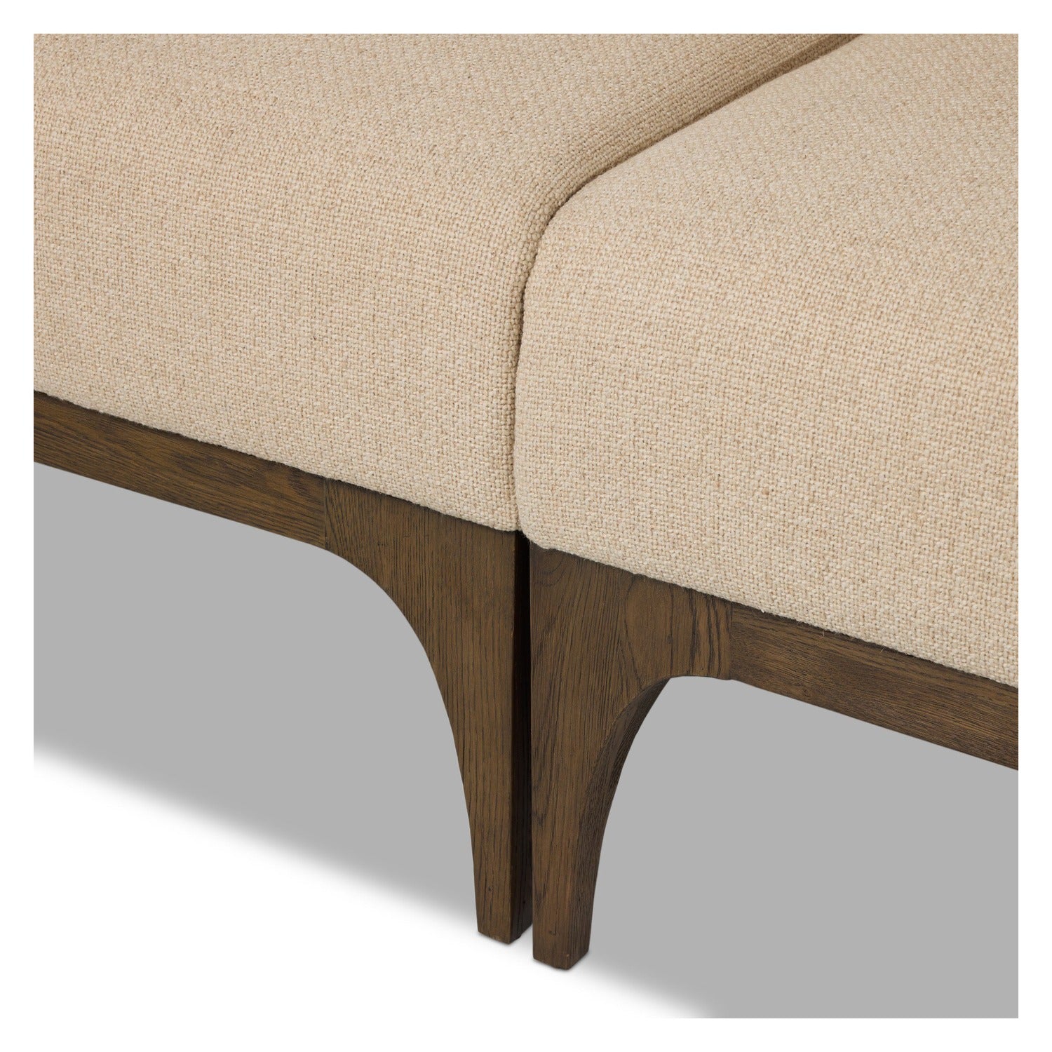 Four Hands Ellington Irving Taupe 100in L-Shape Dining Banquette