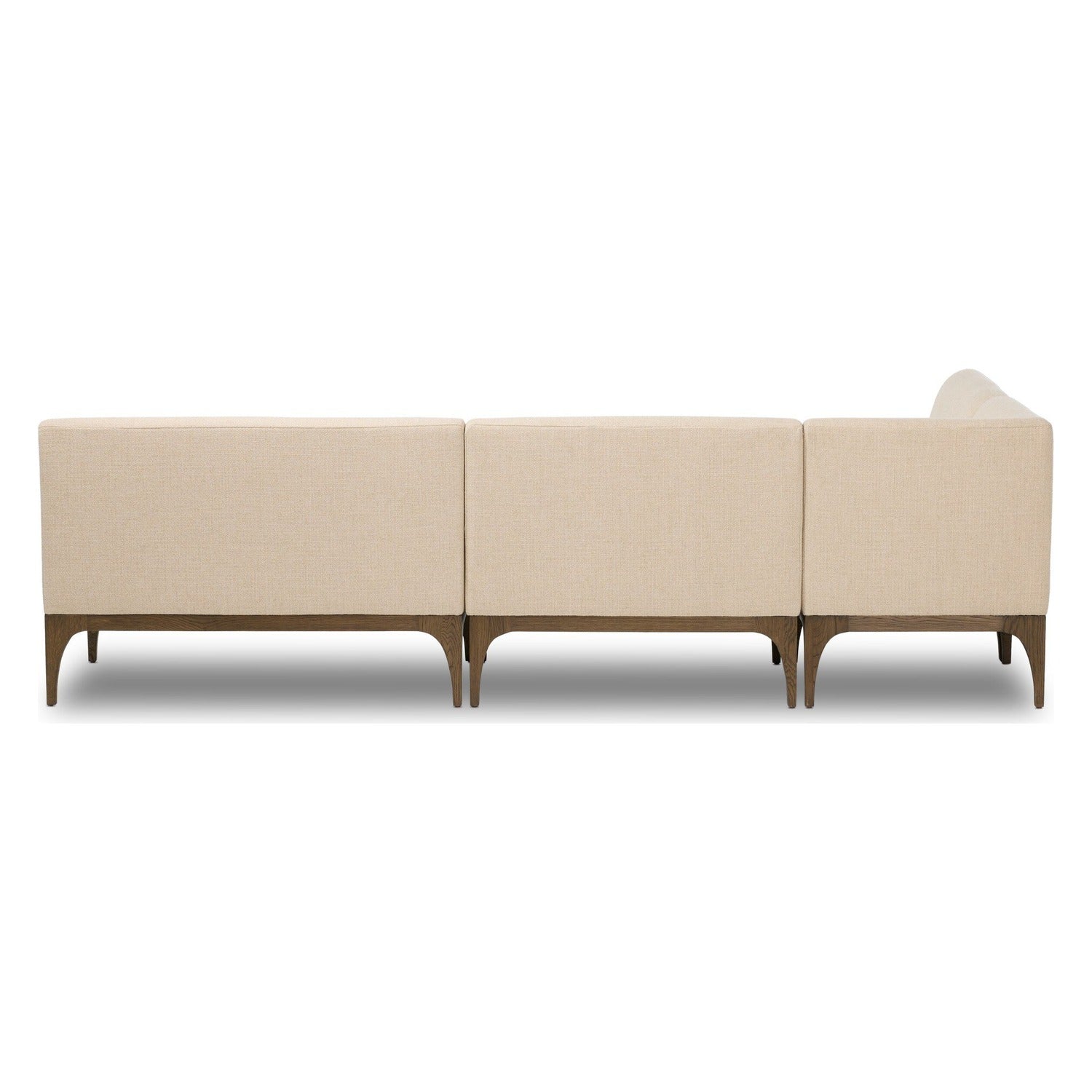 Four Hands Ellington Irving Taupe 115.5in L-Shape Dining Banquette