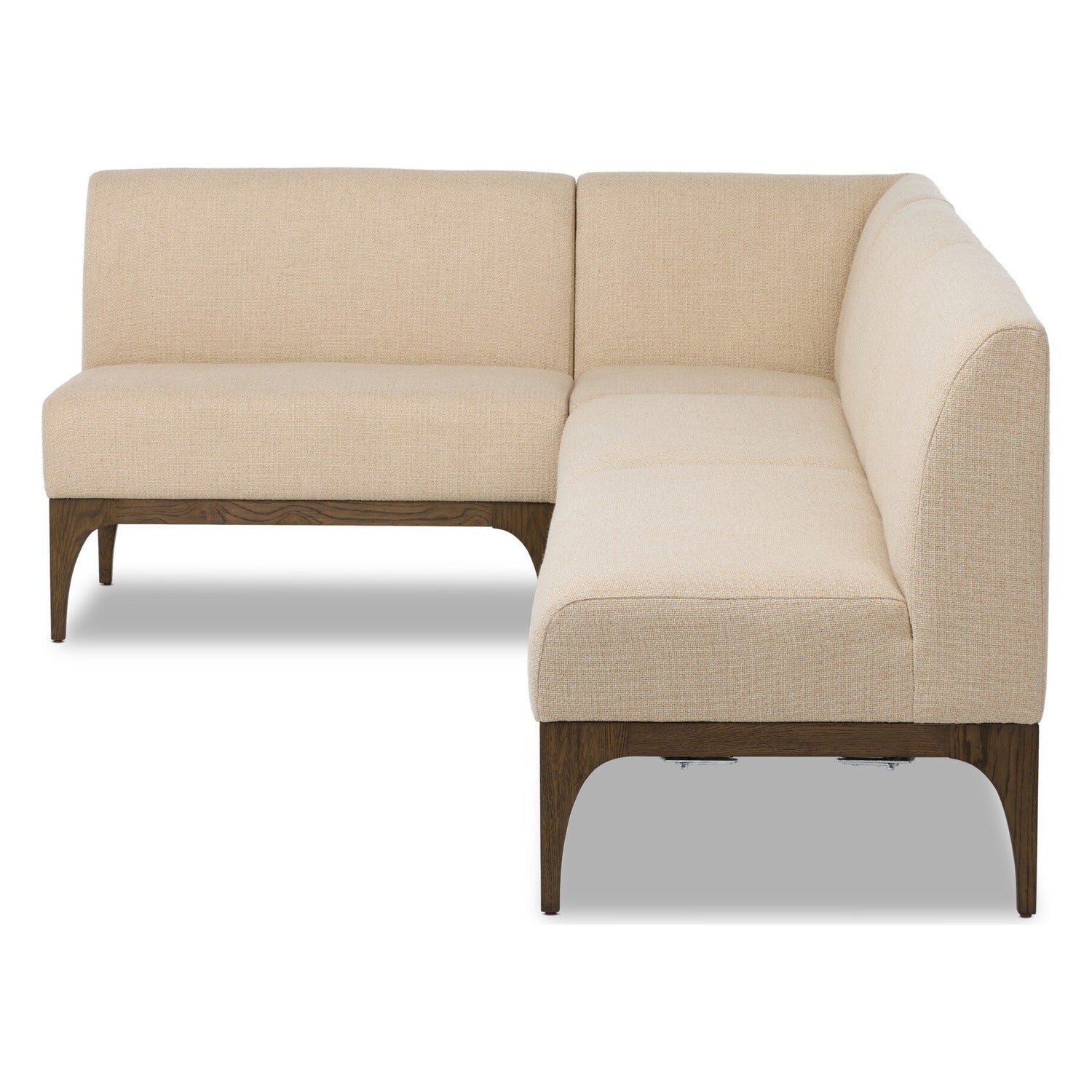 Four Hands Ellington Irving Taupe 115.5in L-Shape Dining Banquette