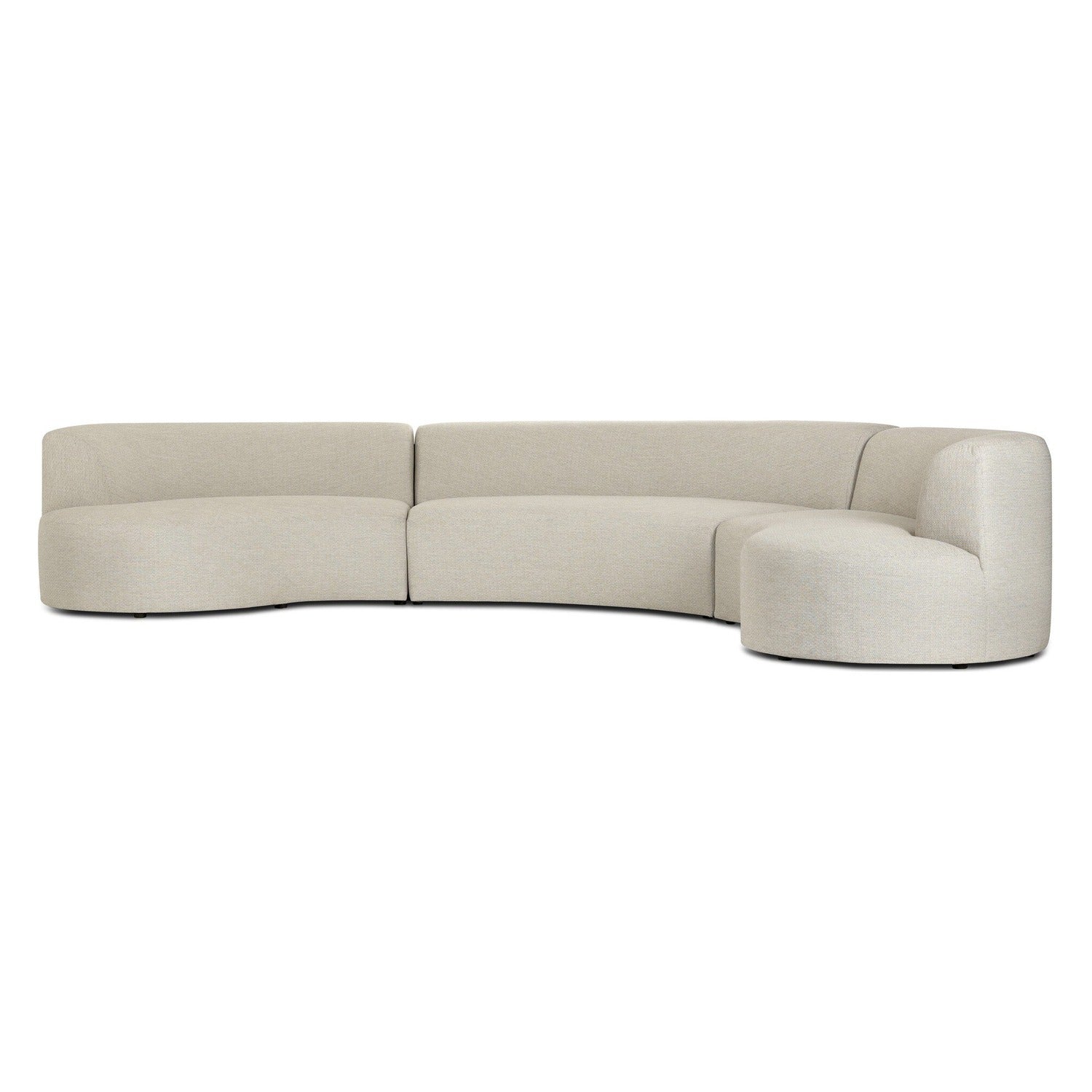 Four Hands Opal Faye Sand Outdoor 3 Piece Sectional Sofa