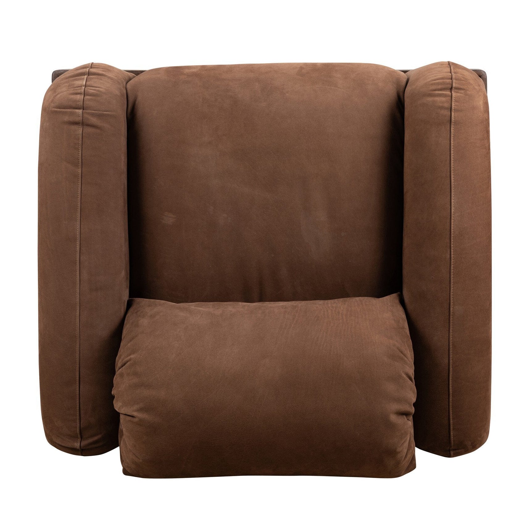 Four Hands Voller Nubuck Tobacco Chair top-down view
