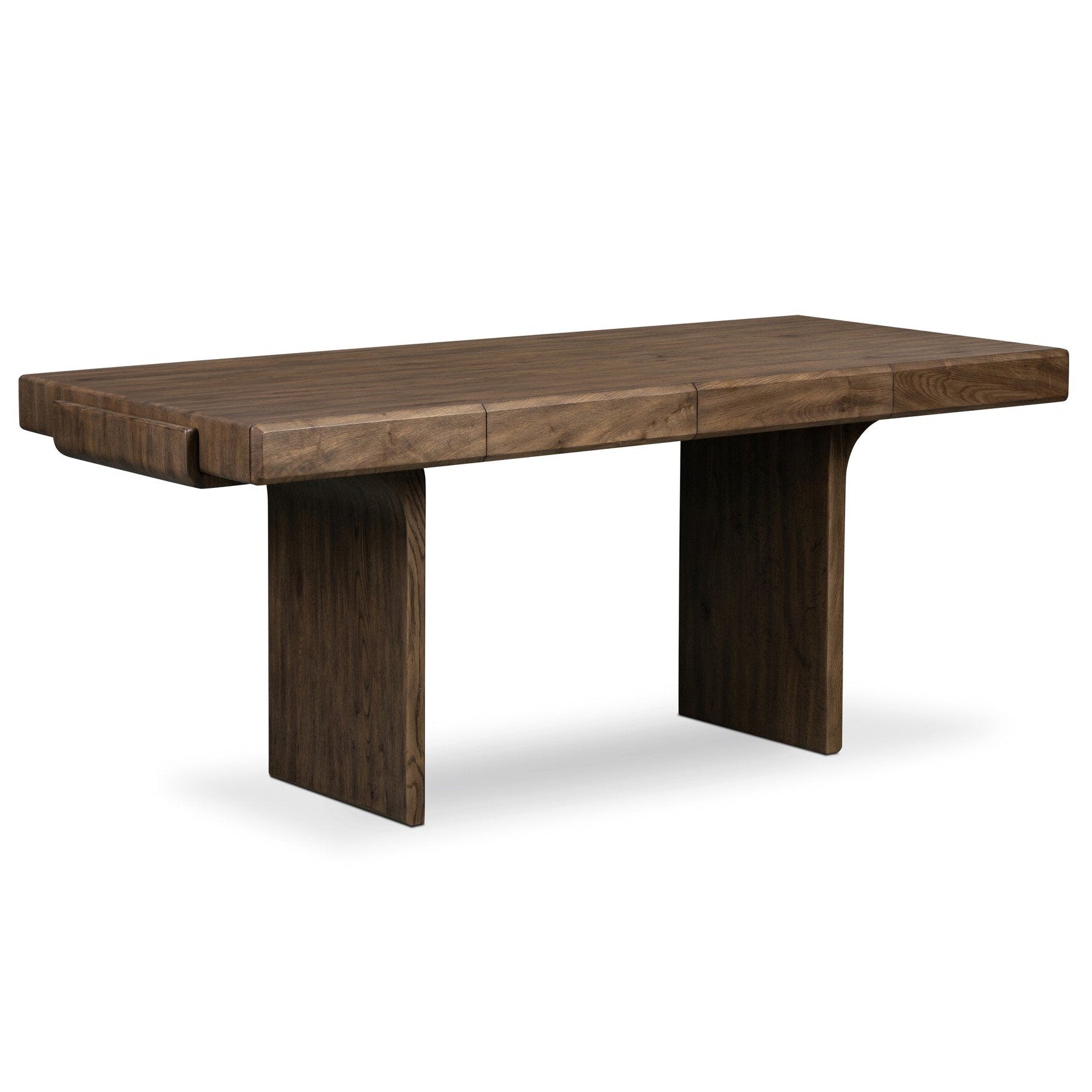 Four Hands Soloma Grey Oak Desk - styled view
