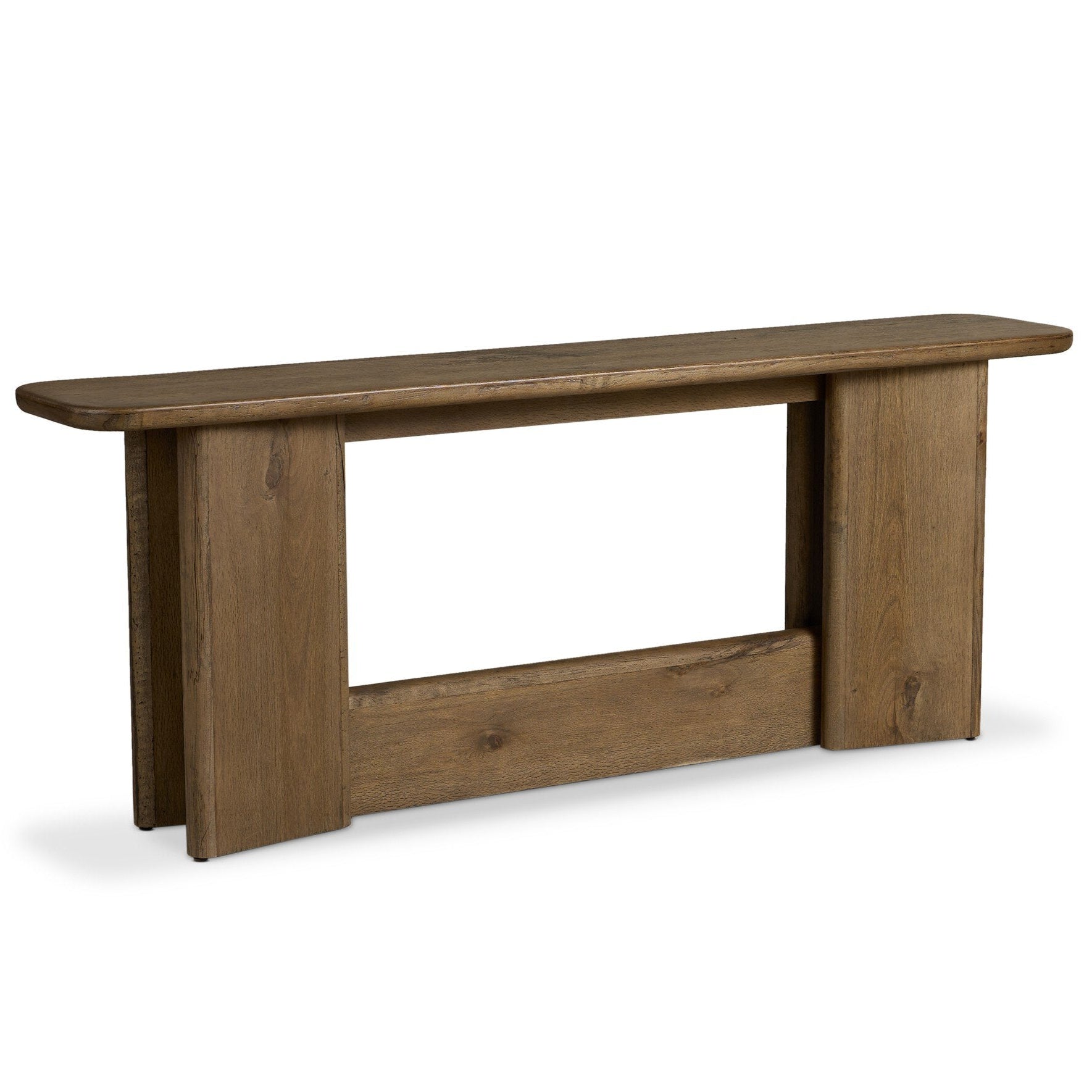 Four Hands Nadine Toasted Oak Console Table - styled view