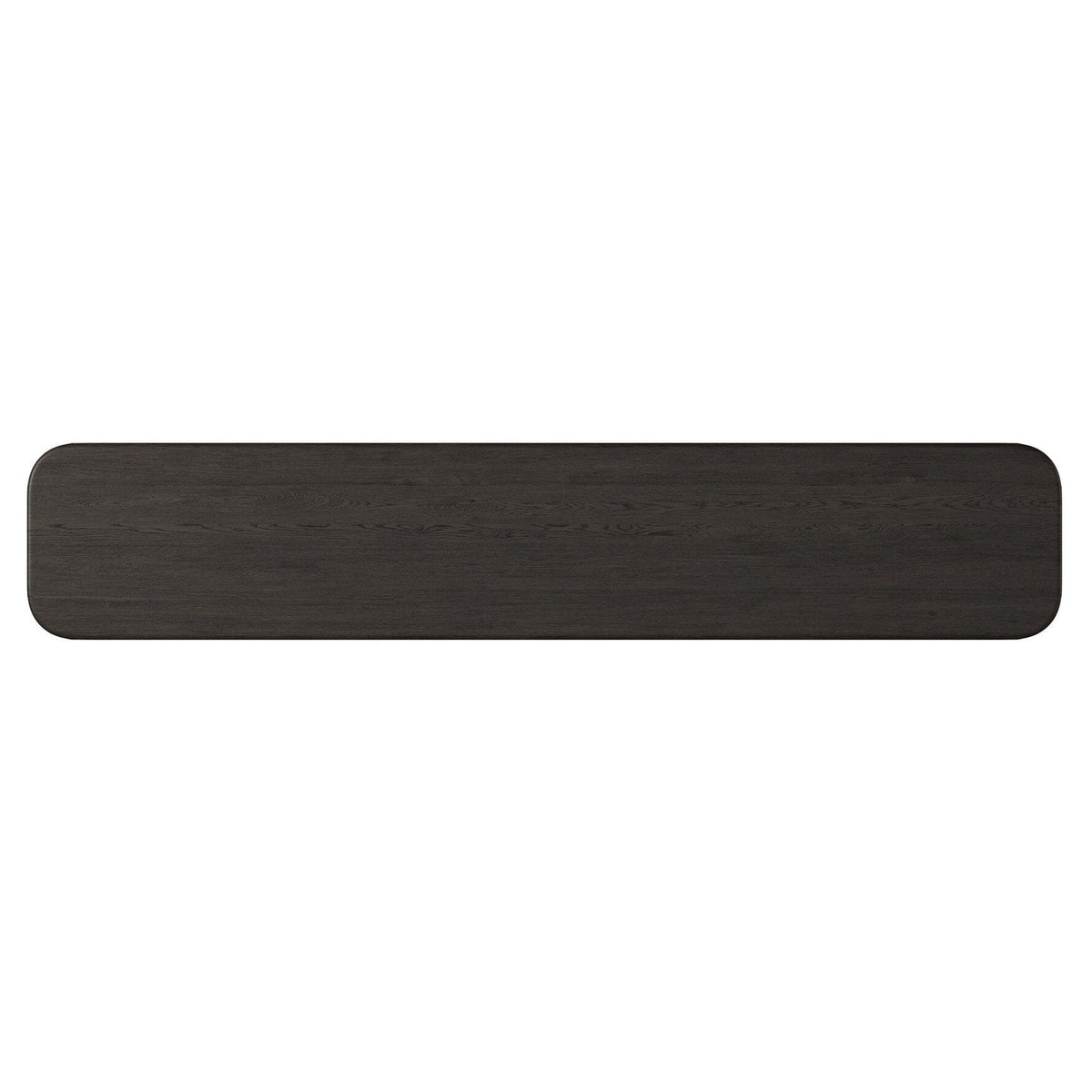 Four Hands Nadine Smoked Black Oak Console Table - top-down view