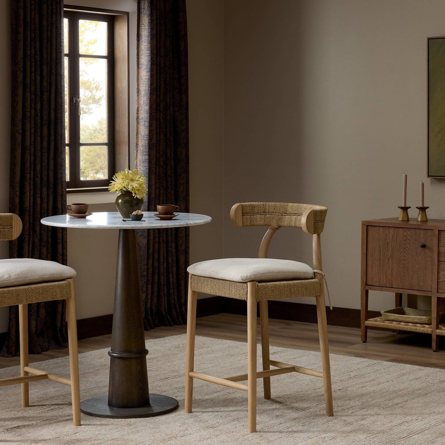 Four Hands Pampa Broadway Dune Counter Stool Set of 2