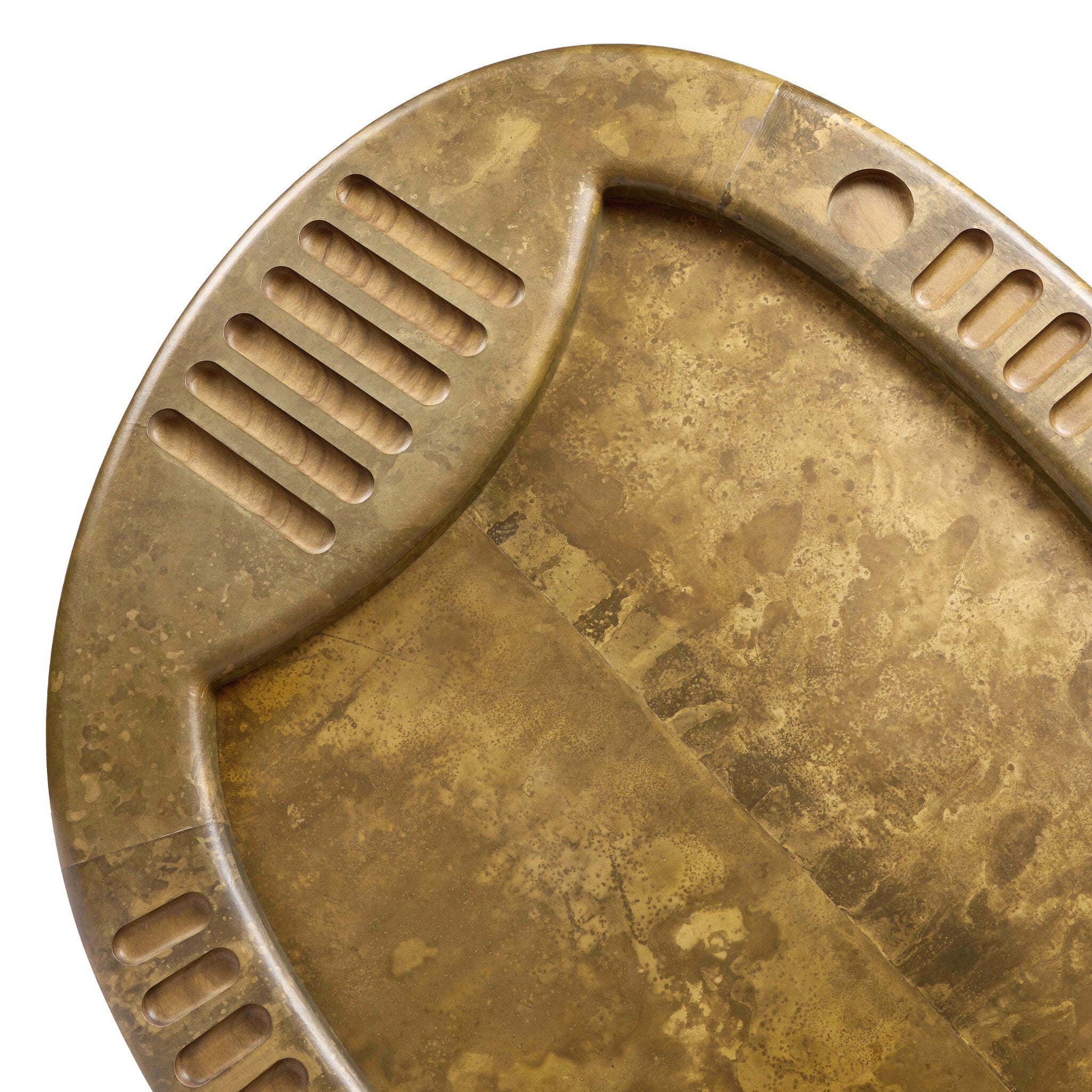 Four Hands Vella Smoked Oak Poker Table - detail 5