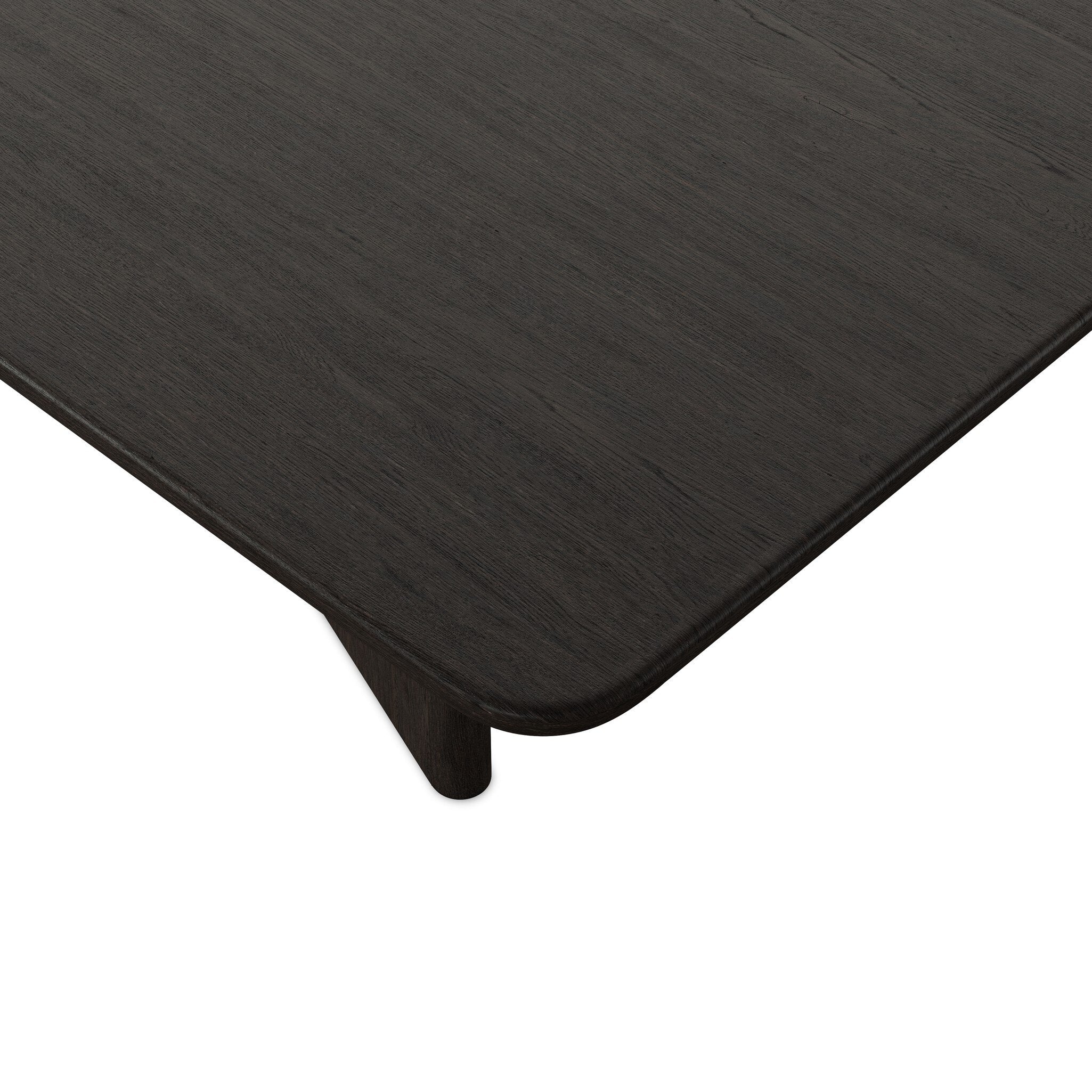 Four Hands Nadine Smoked Black Oak Dining Table - detail 1