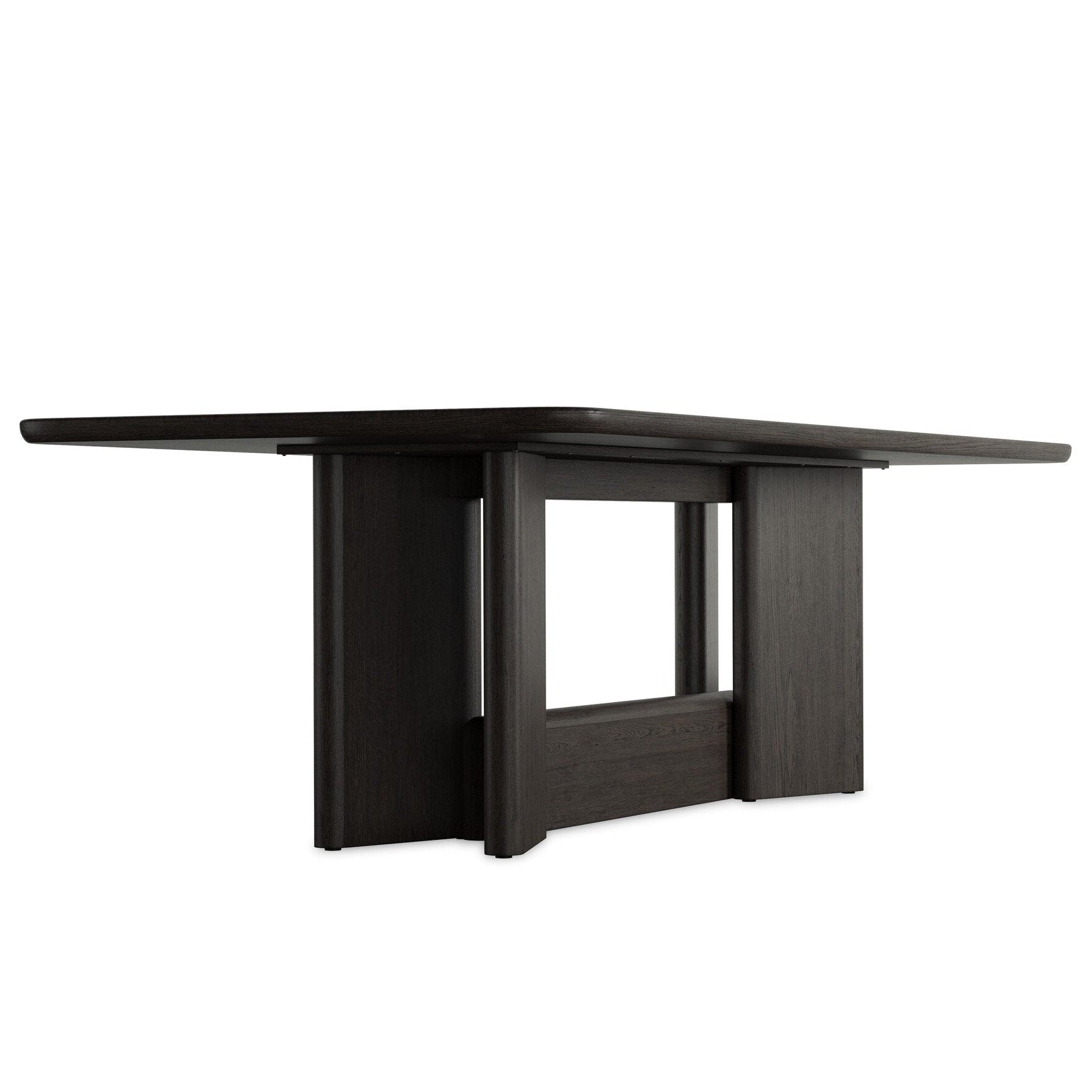 Four Hands Nadine Smoked Black Oak Dining Table - detail 4