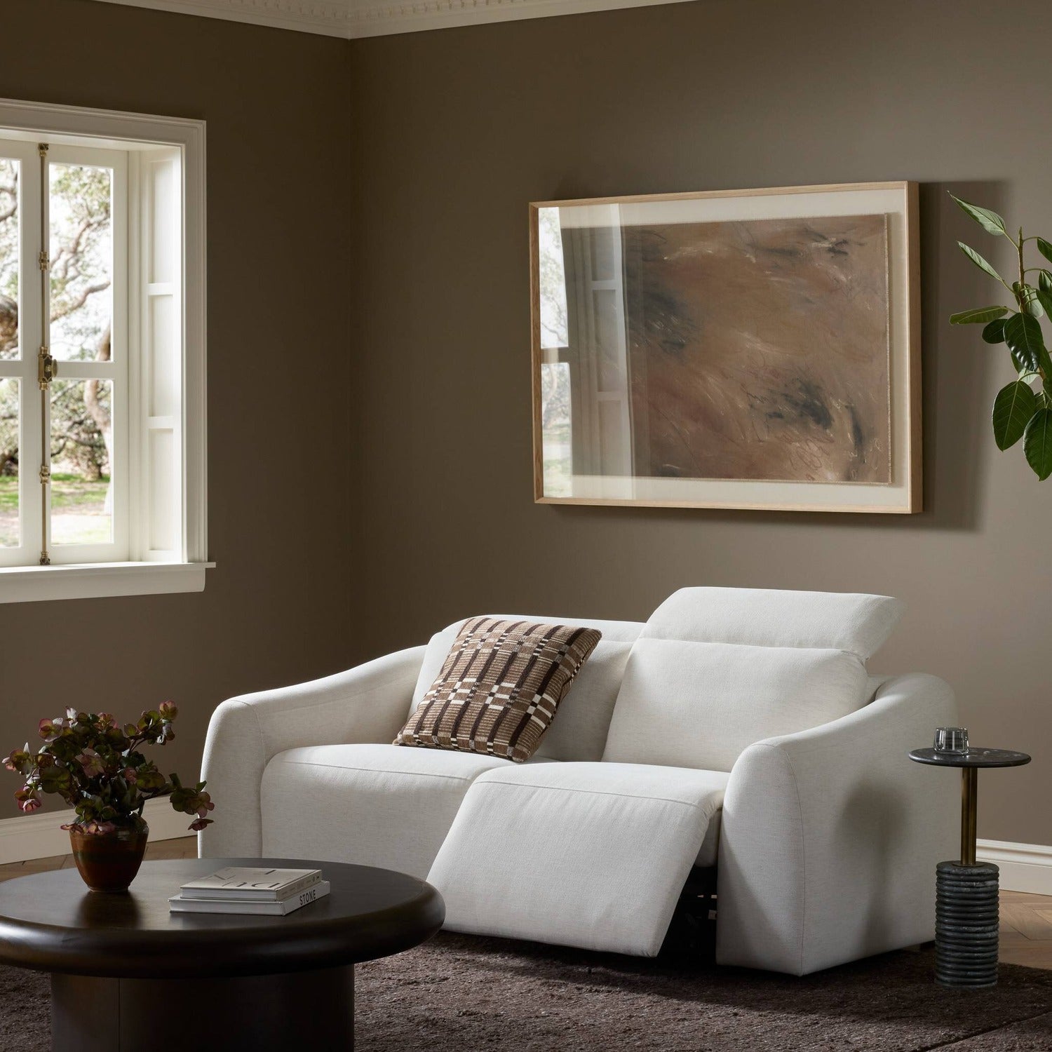 Four Hands Alondra Crypton Nomad Snow Power Recliner 2-Piece Sectional Sofa