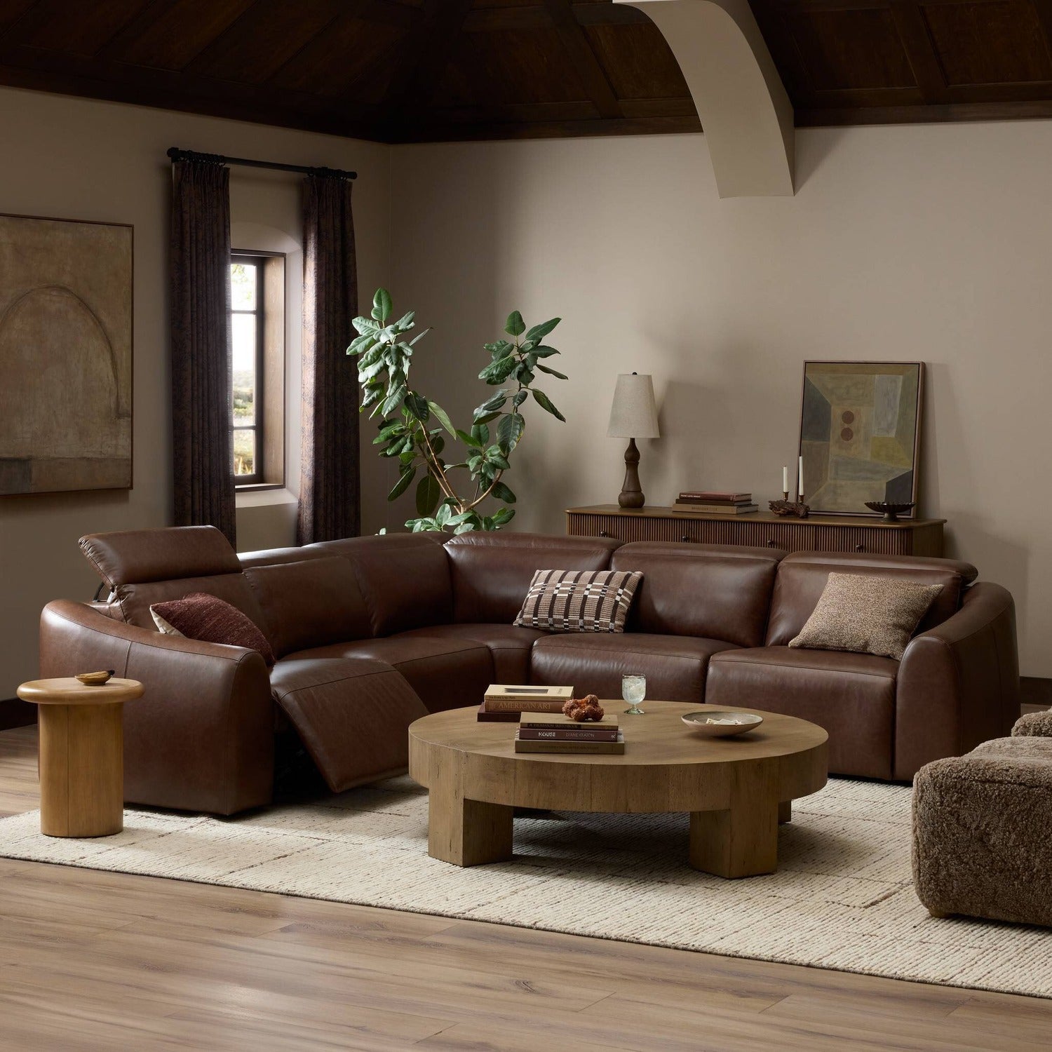 Four Hands Alondra Sonoma Coco Power Recliner 5-Piece Sectional Sofa