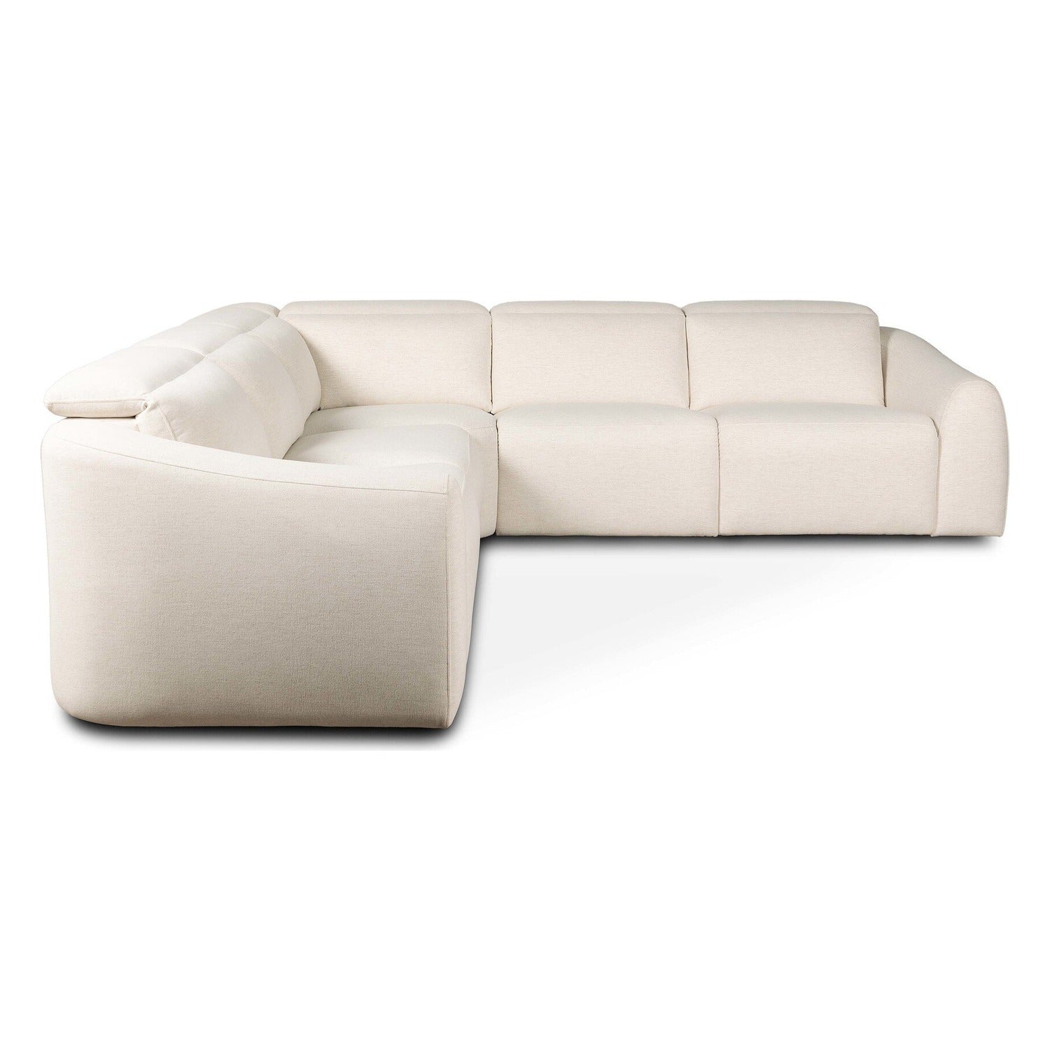 Four Hands Alondra Crypton Nomad Snow Power Recliner 5-Piece Sectional Sofa