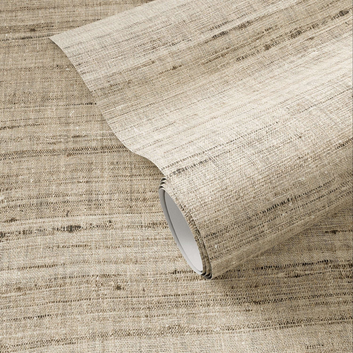 FH Art Studio Silk Tussah Silk Jet Stream Wallpaper - styled view