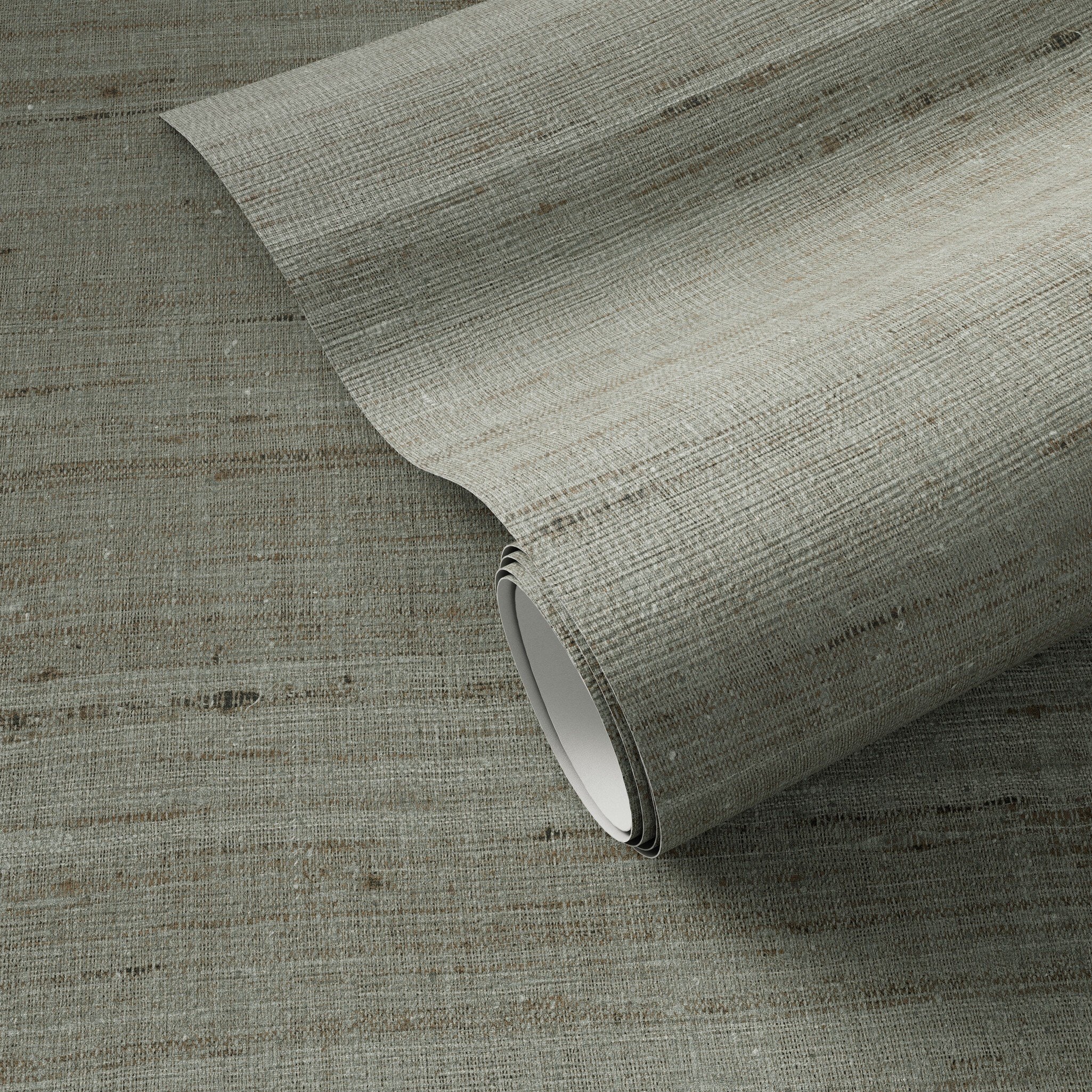FH Art Studio Silk Tussah Silk Lily Pad Wallpaper - styled view