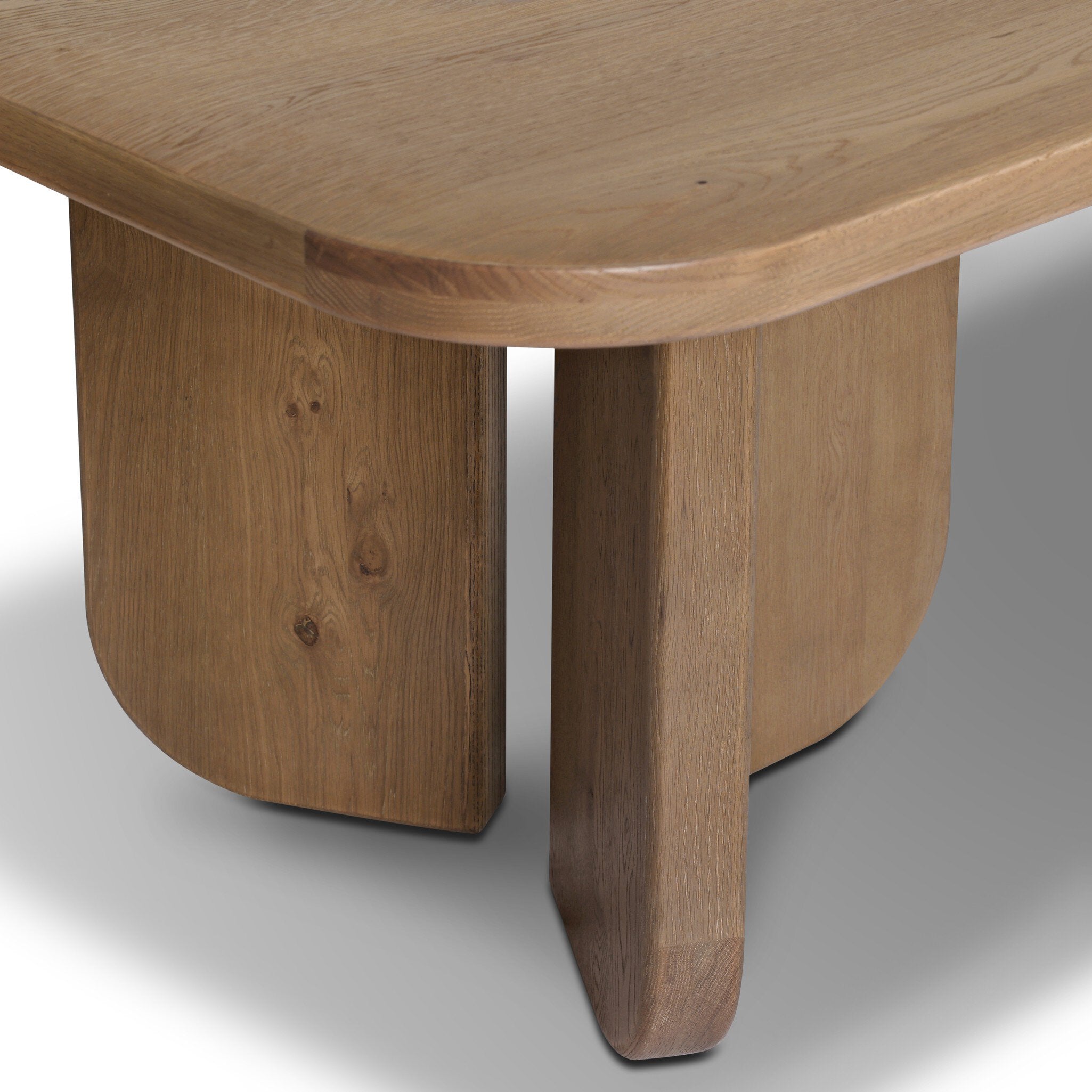 Four Hands Baloro Warm Oak Thick Dining Table - detail 4
