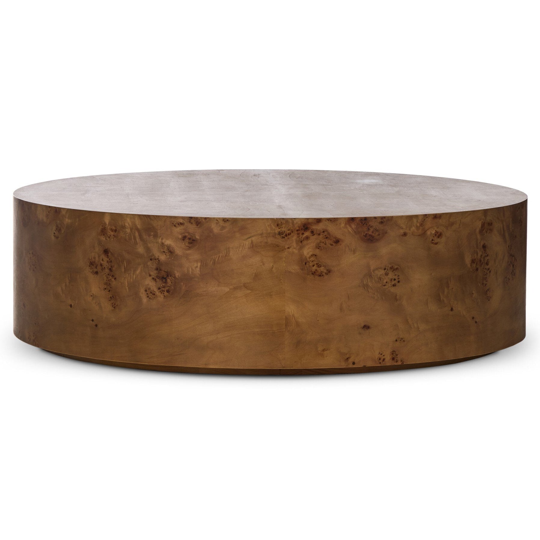 Four Hands Caya Caramel Burl Large Coffee Table back view