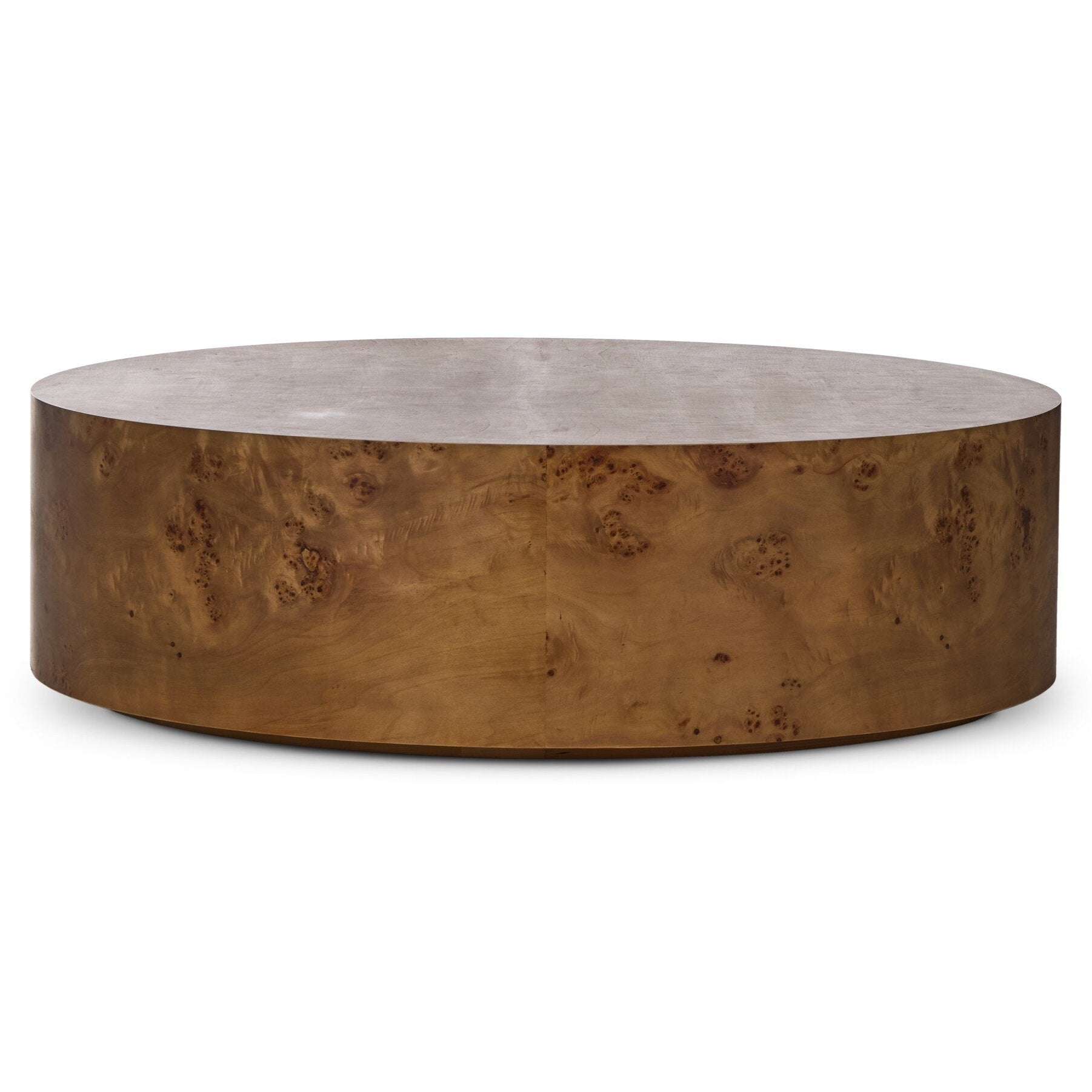 Four Hands Caya Caramel Burl Large Coffee Table front view