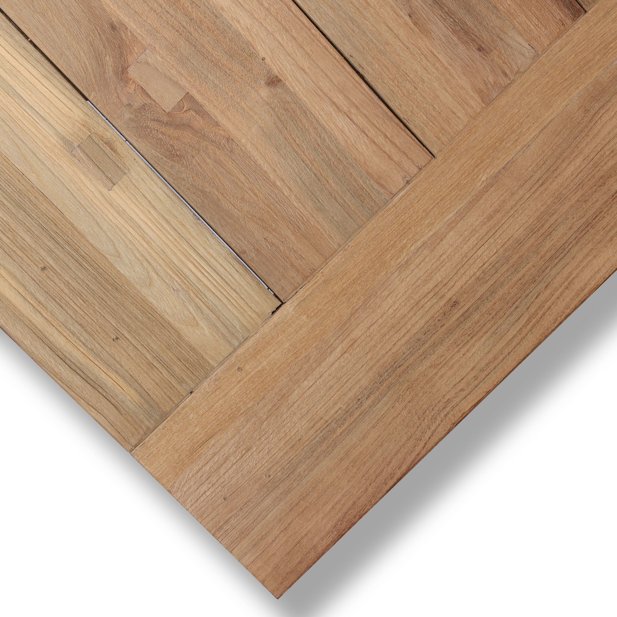 Four Hands Novell Reclaimed Natural Outdoor Dining Table craftsmanship close-up