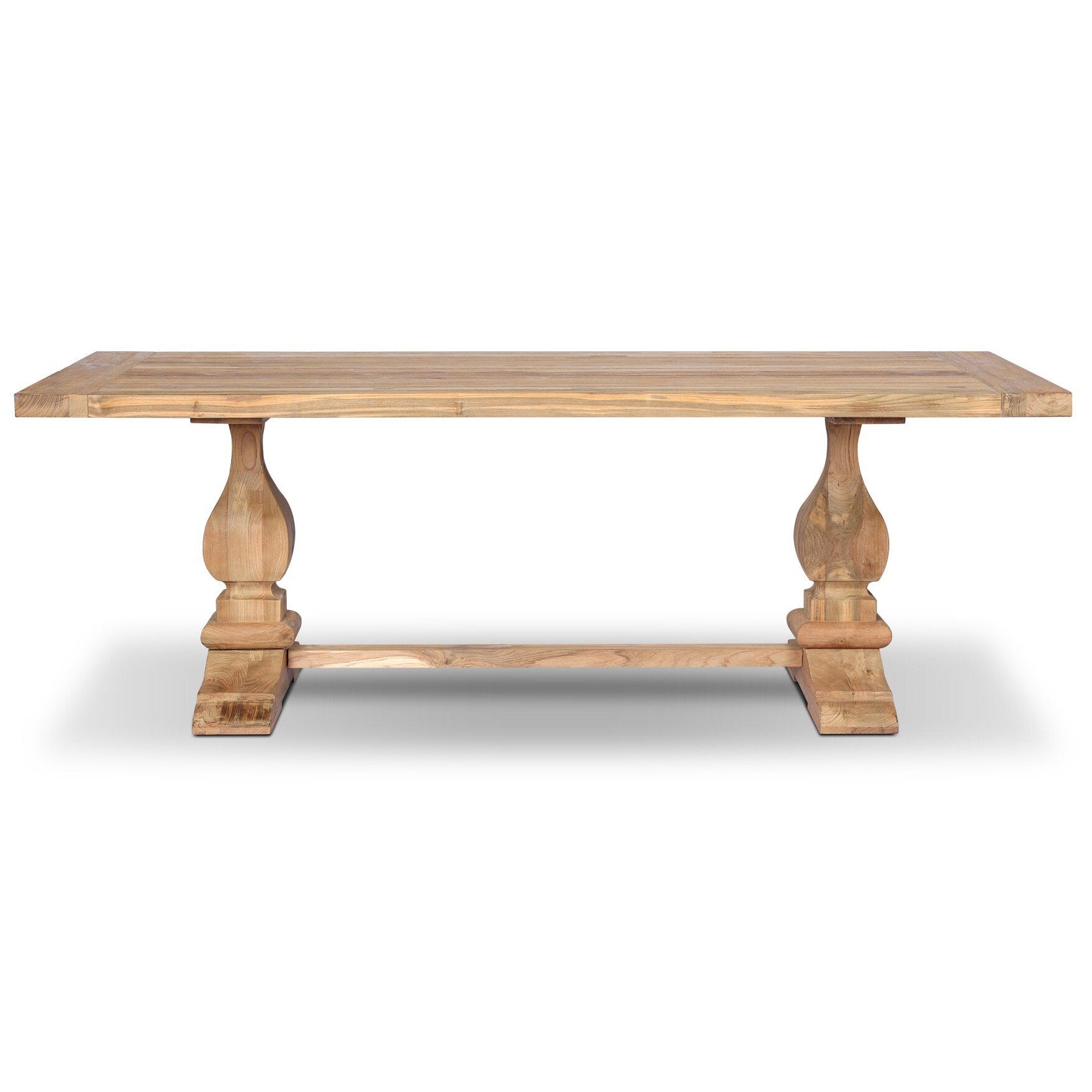 Four Hands Novell Reclaimed Natural Outdoor Dining Table front view
