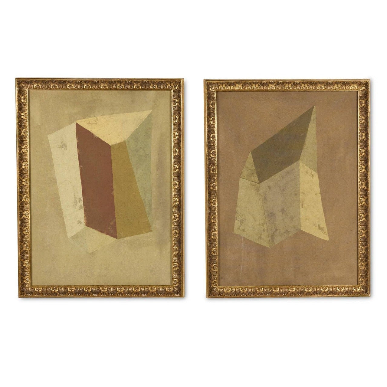 Four Hands x Reese Truesdell Constellation Diptych Gilded Antique Gold Framed Art