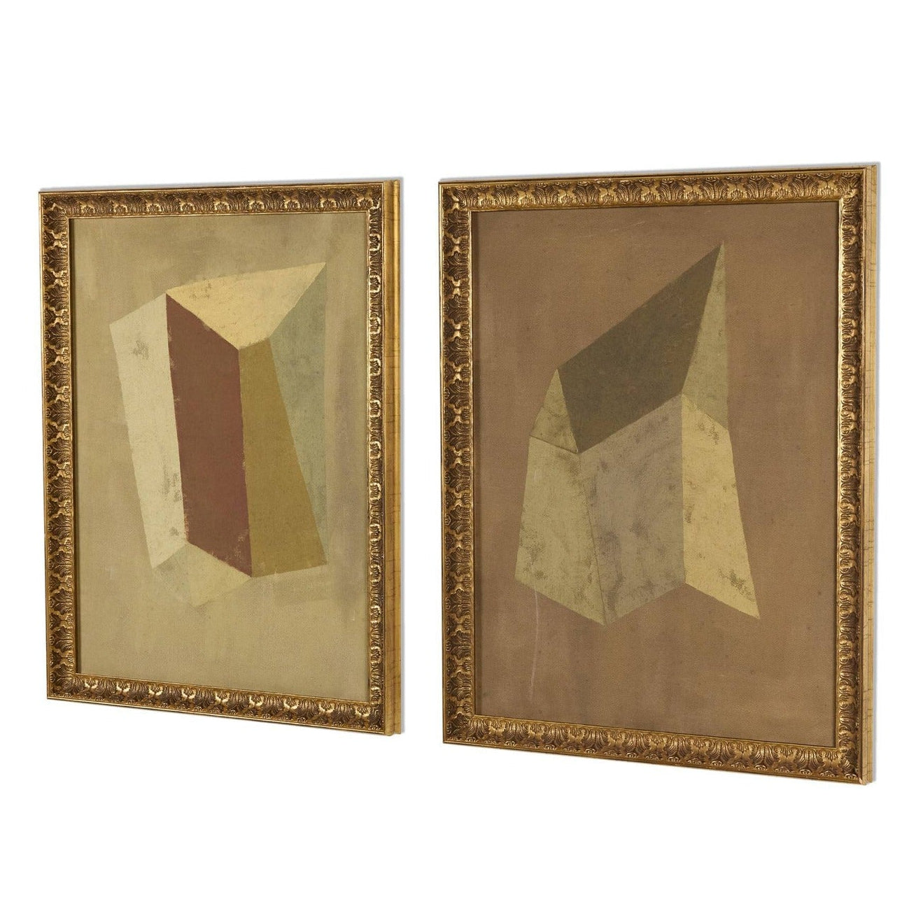 Four Hands x Reese Truesdell Constellation Diptych Gilded Antique Gold Framed Art