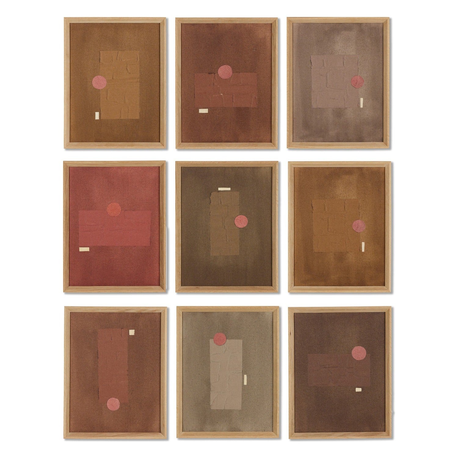 Four Hands x Jade Dacay Orbit White Oak Framed Art Set