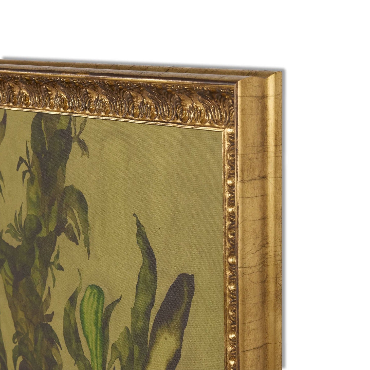 Four Hands x Molly Franken Epiphytes Diptych Gilded Antique Gold Framed Art