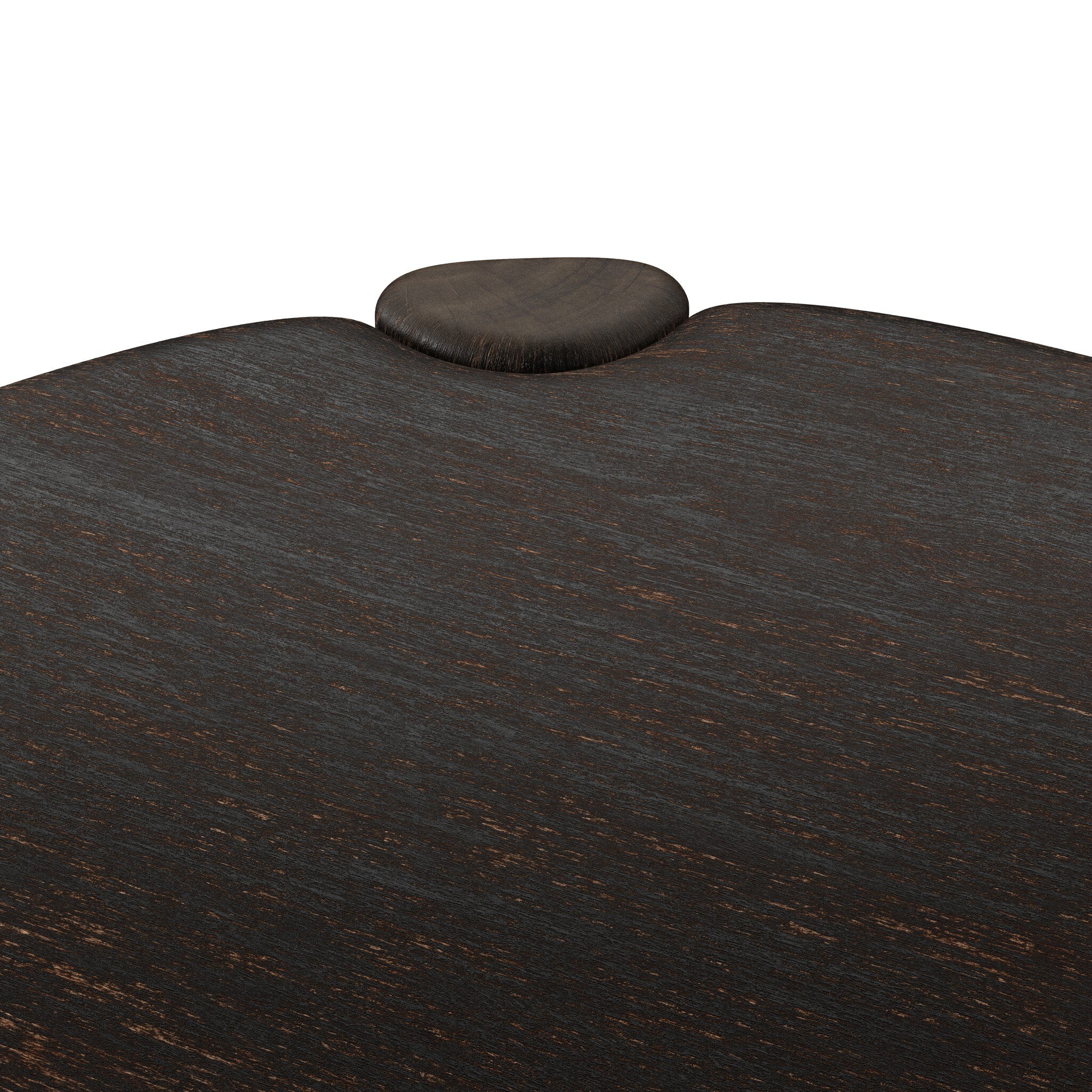 Four Hands Toman Ebony Rustic Oak Coffee Table material close-up